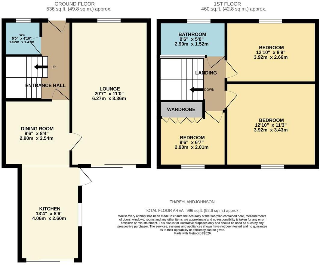 The Hides, Harlow floorplan