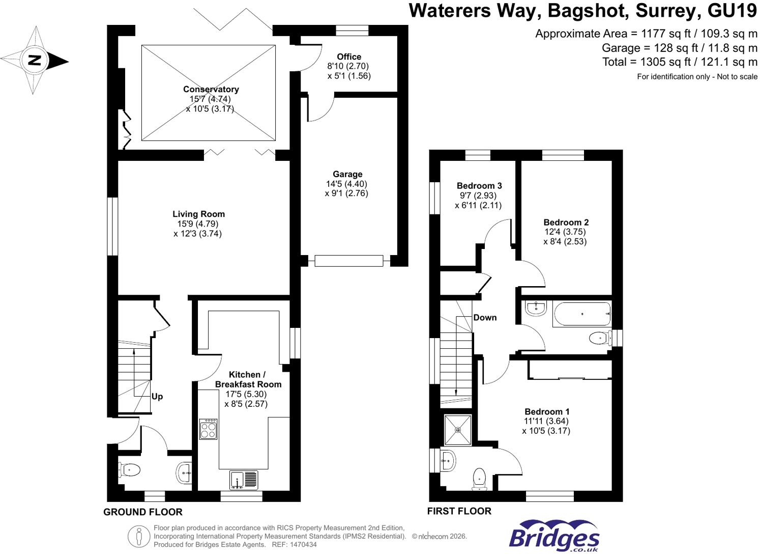 Waterers Way, Bagshot, Surrey, GU19 floorplan