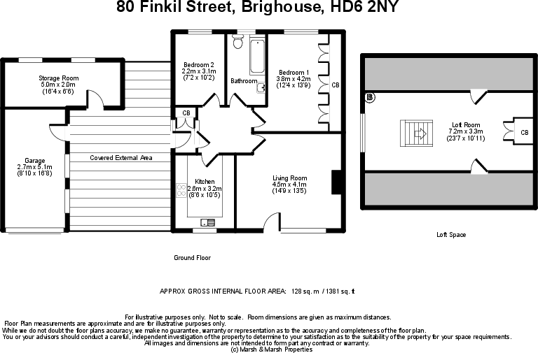 80 Finkil Street, Brighouse, HD6 2NY floorplan