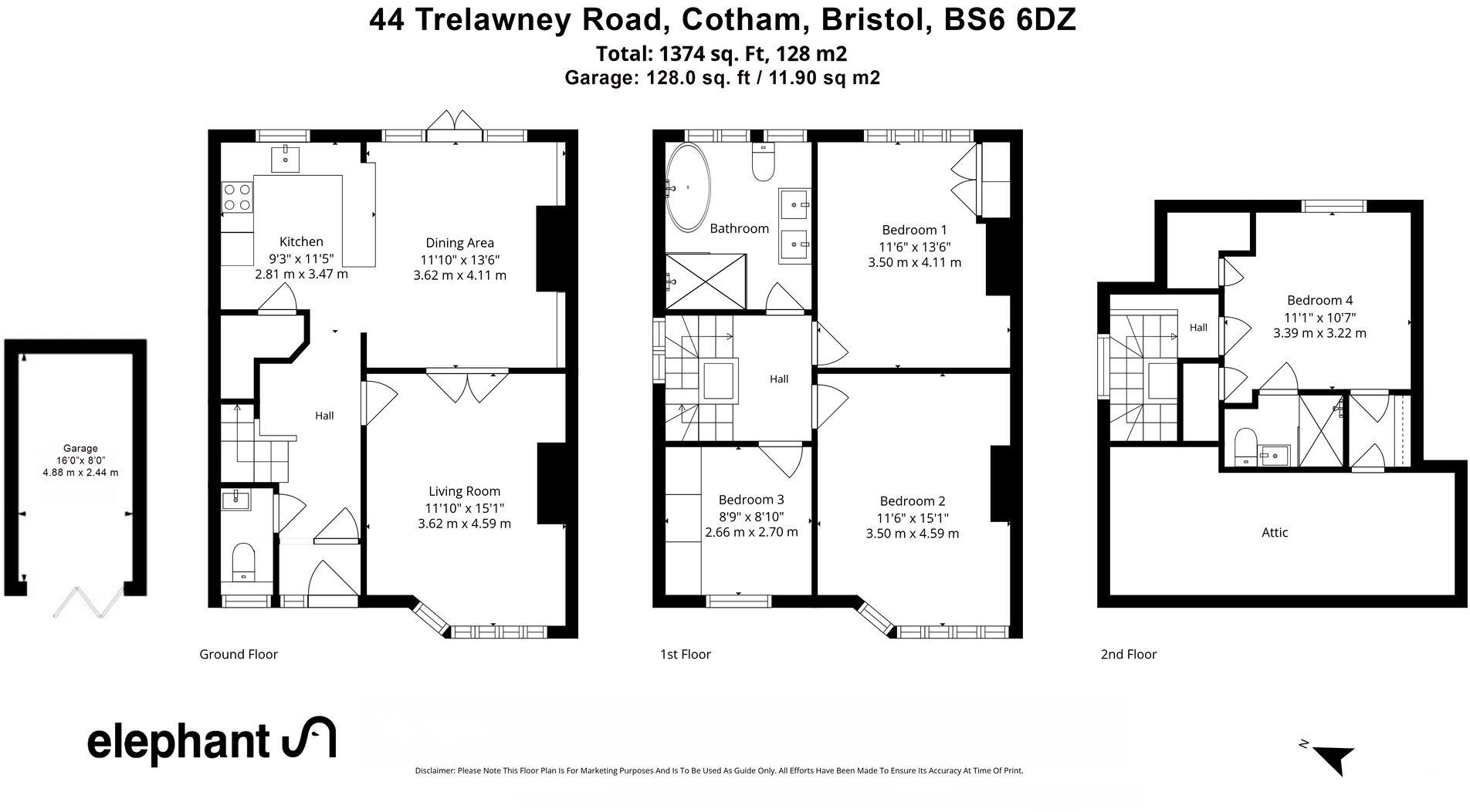 Trelawney Road, Bristol, BS6 floorplan