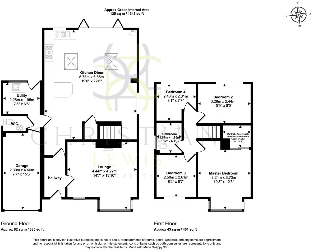 Hughes Close, Harvington, Evesham floorplan