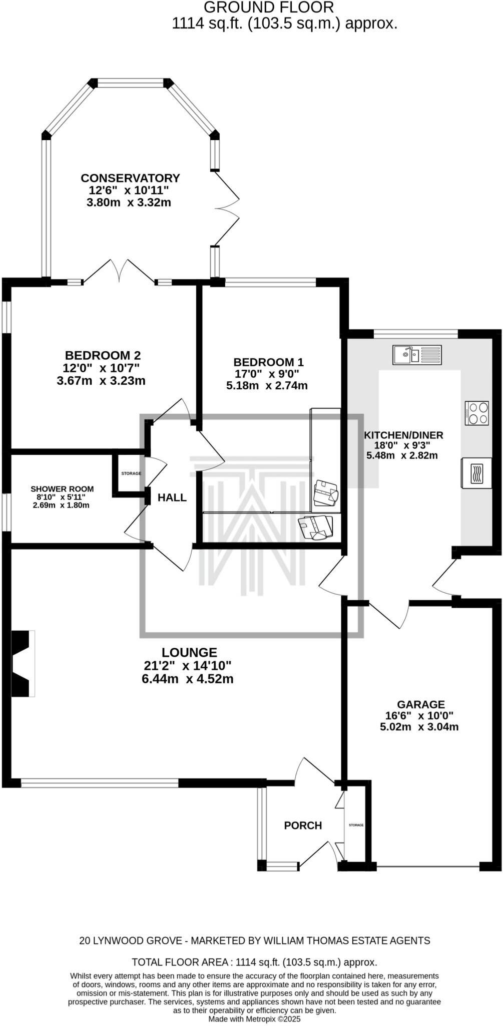 20, Lynwood Grove, Harwood, Bolton, BL2 floorplan