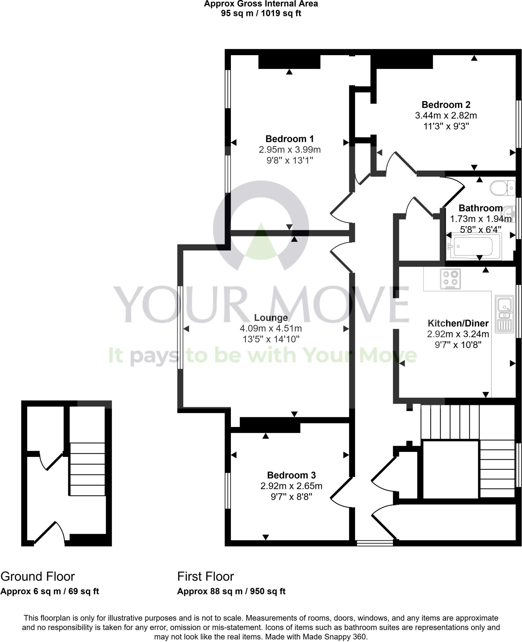 Rowan Road, Inverness, Highland, IV3 floorplan