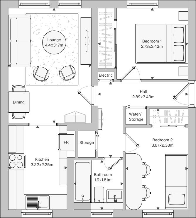 Meadowfield Court, Edinburgh, EH8 floorplan