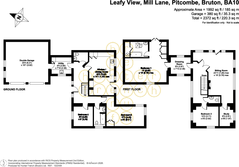 Mill Lane, Pitcombe, Bruton, Somerset, BA10 0PD floorplan
