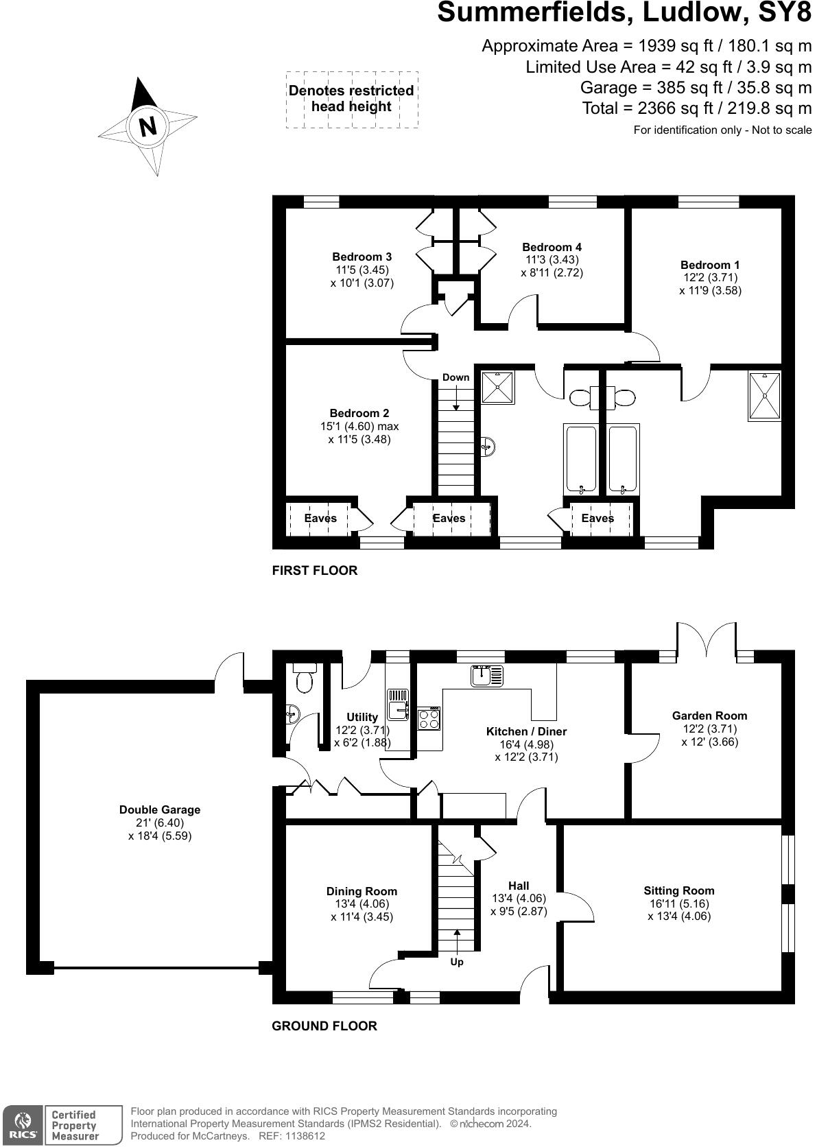 Summerfields, Ludlow, Shropshire floorplan