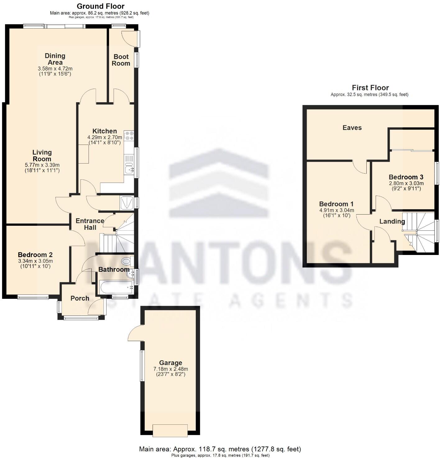 Manor Road, Barton Le Clay, Bedfordshire, MK45 4NU floorplan