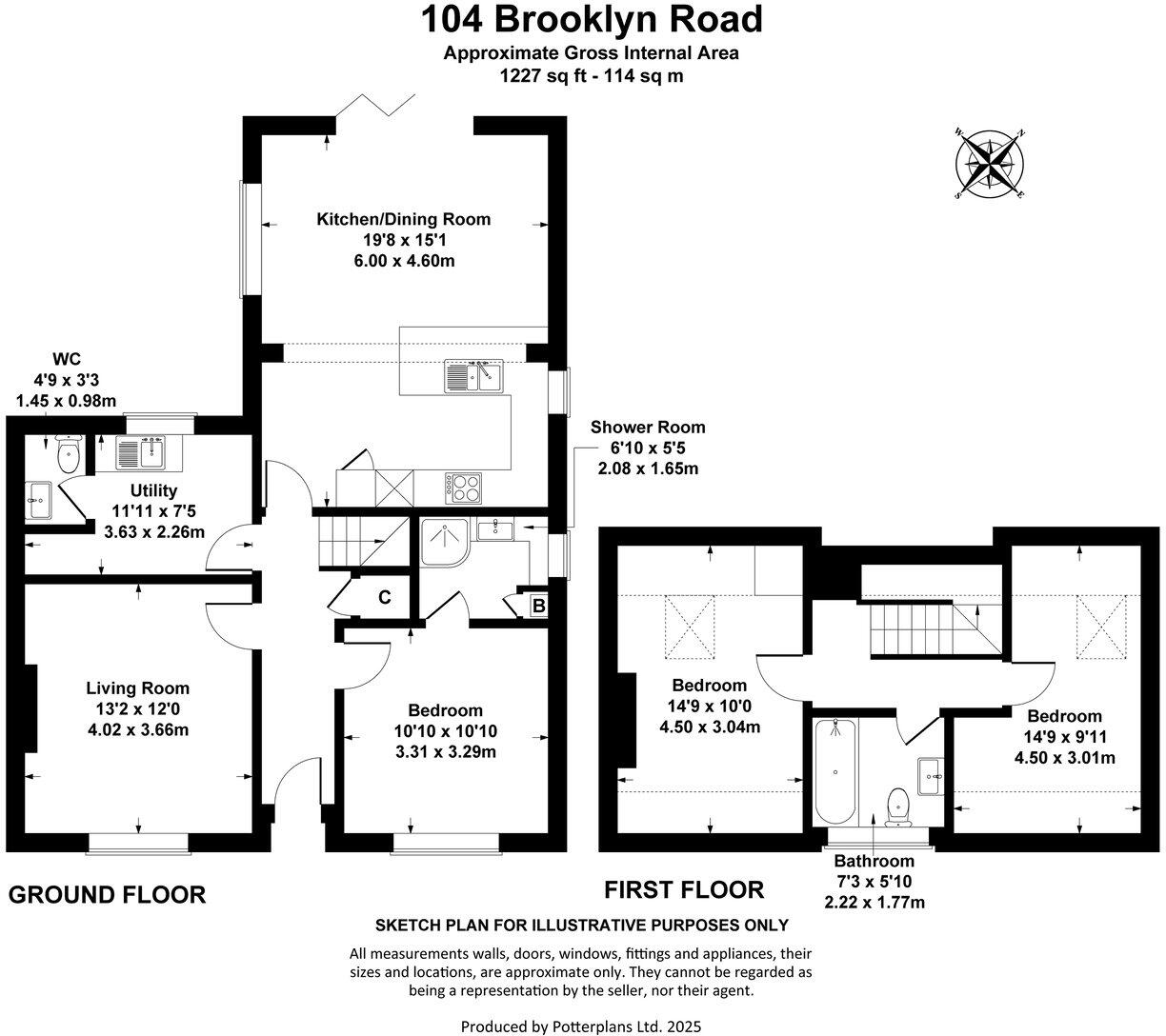 Brooklyn Road, Cheltenham, GL51 floorplan