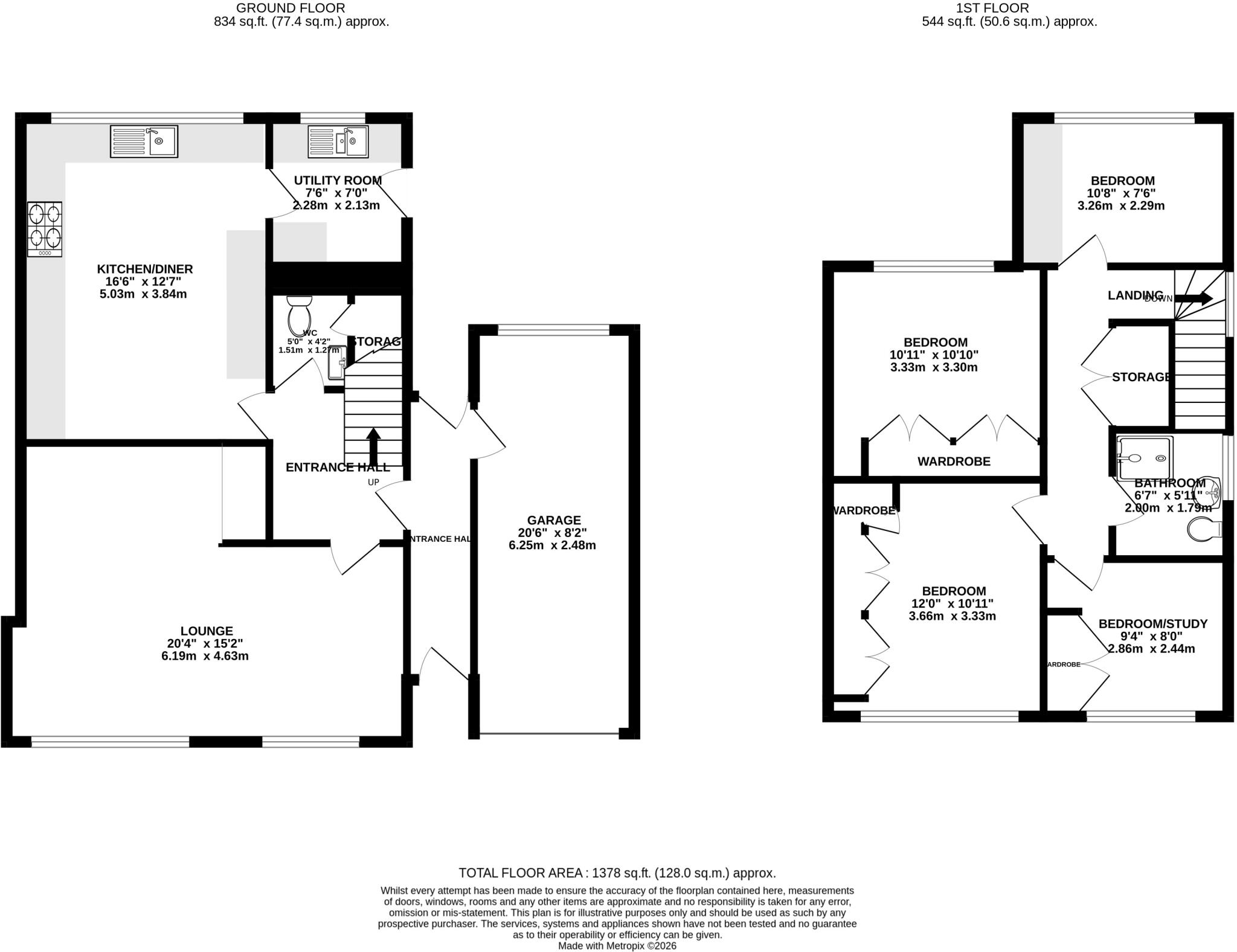 Deva Close, St. Albans, Hertfordshire, AL3 floorplan