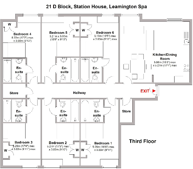 D21 Station House, Old Warwick Road, Leamington Spa, CV31 floorplan