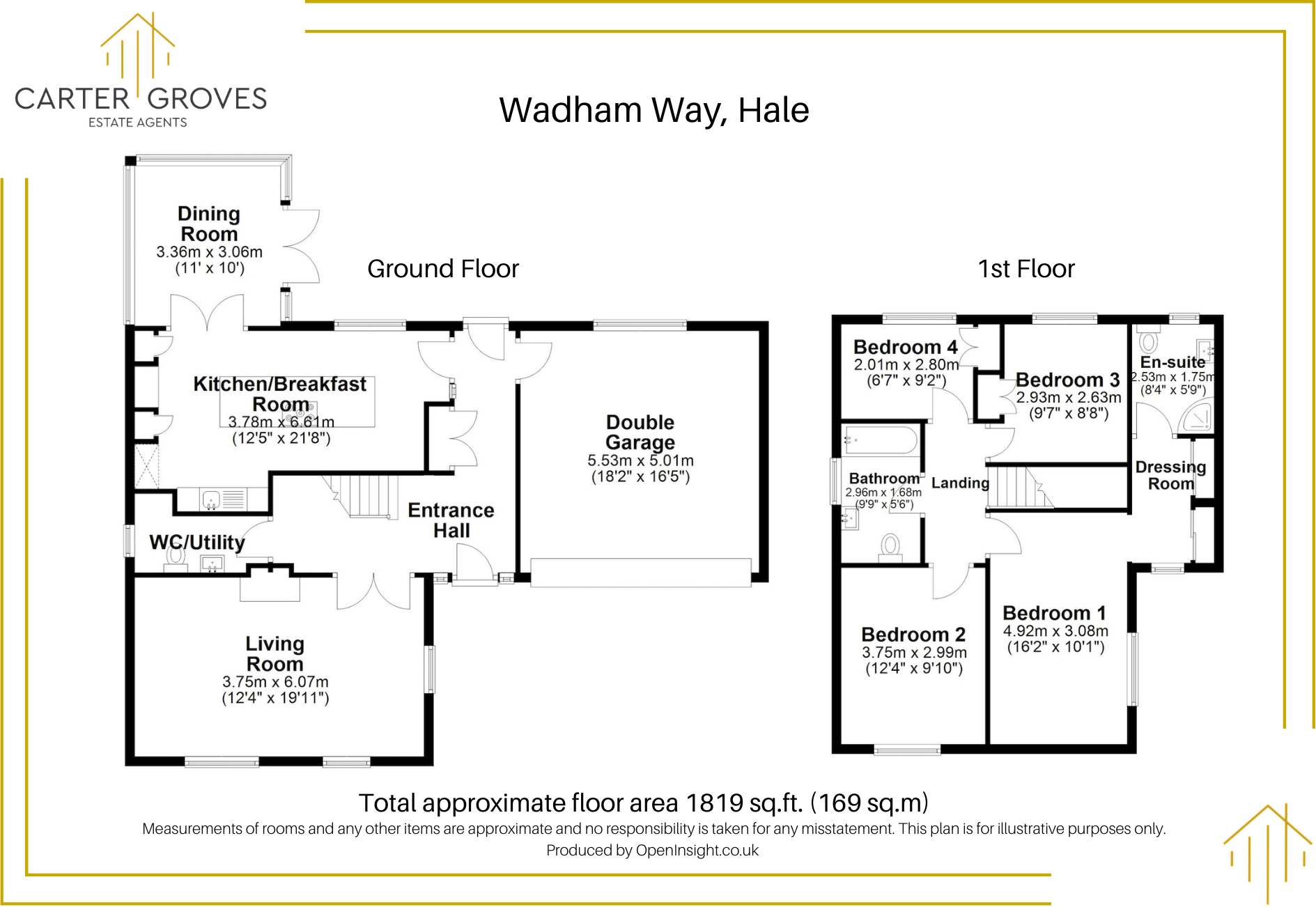 Wadham Way, Hale, Altrincham, Greater Manchester, WA15 floorplan
