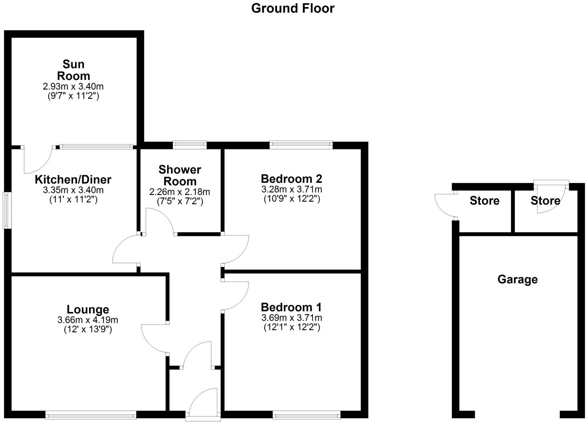 3 Cloverhill, Ayr, KA7 3NJ floorplan