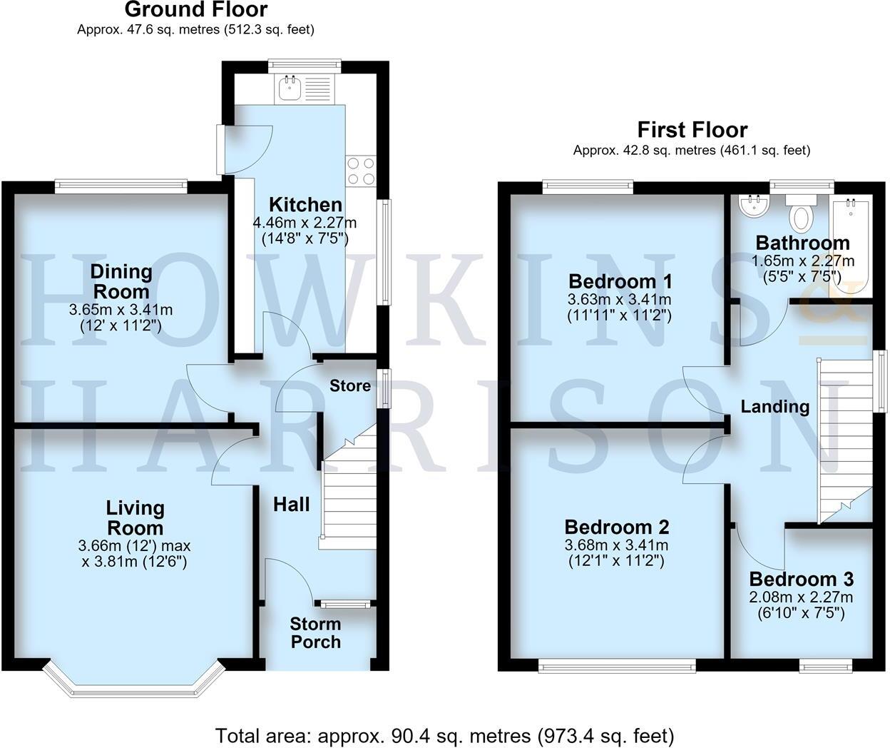 Ashburton Road, Hugglescote, LE67 floorplan