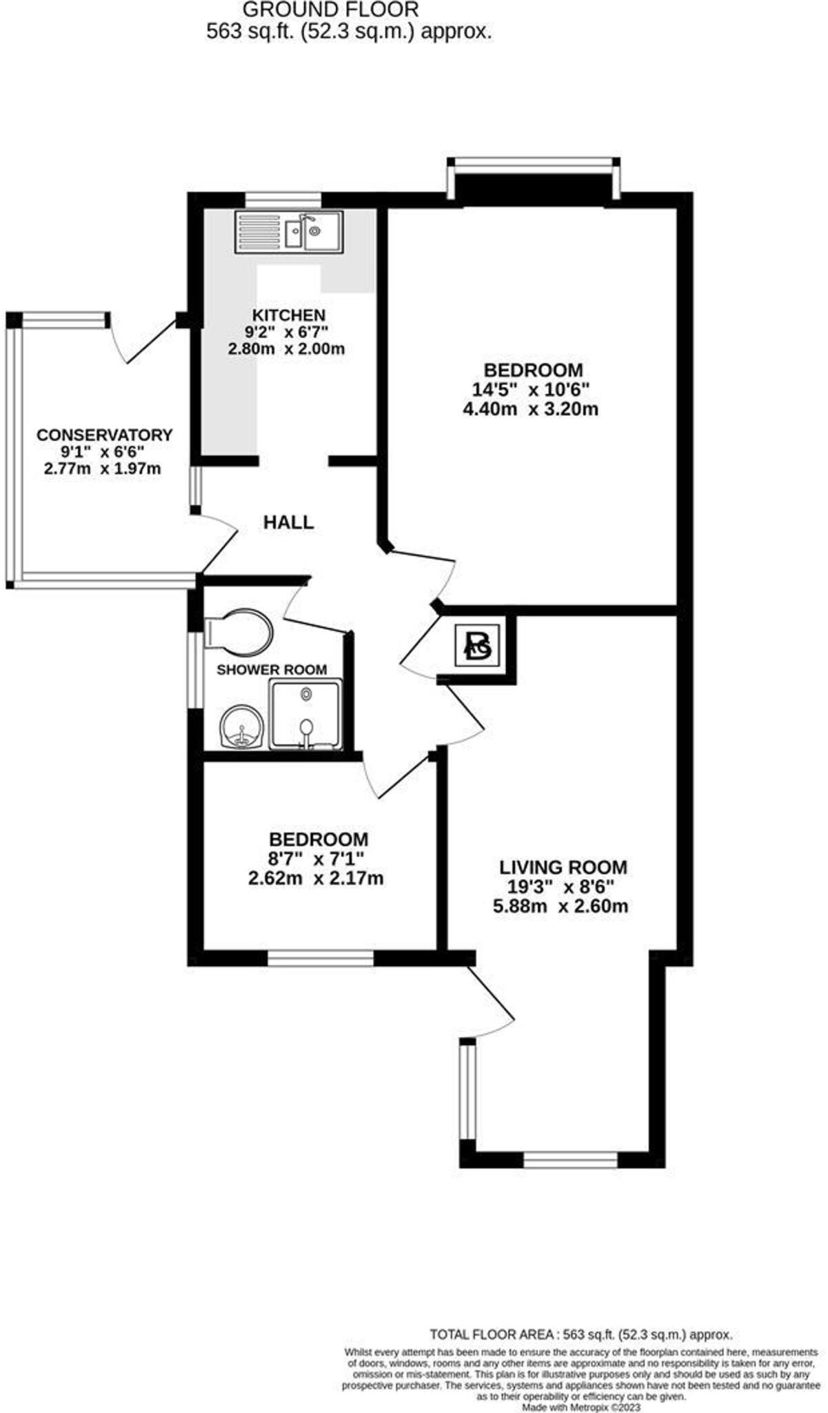 Northmoor Close, Brimington, S43 floorplan