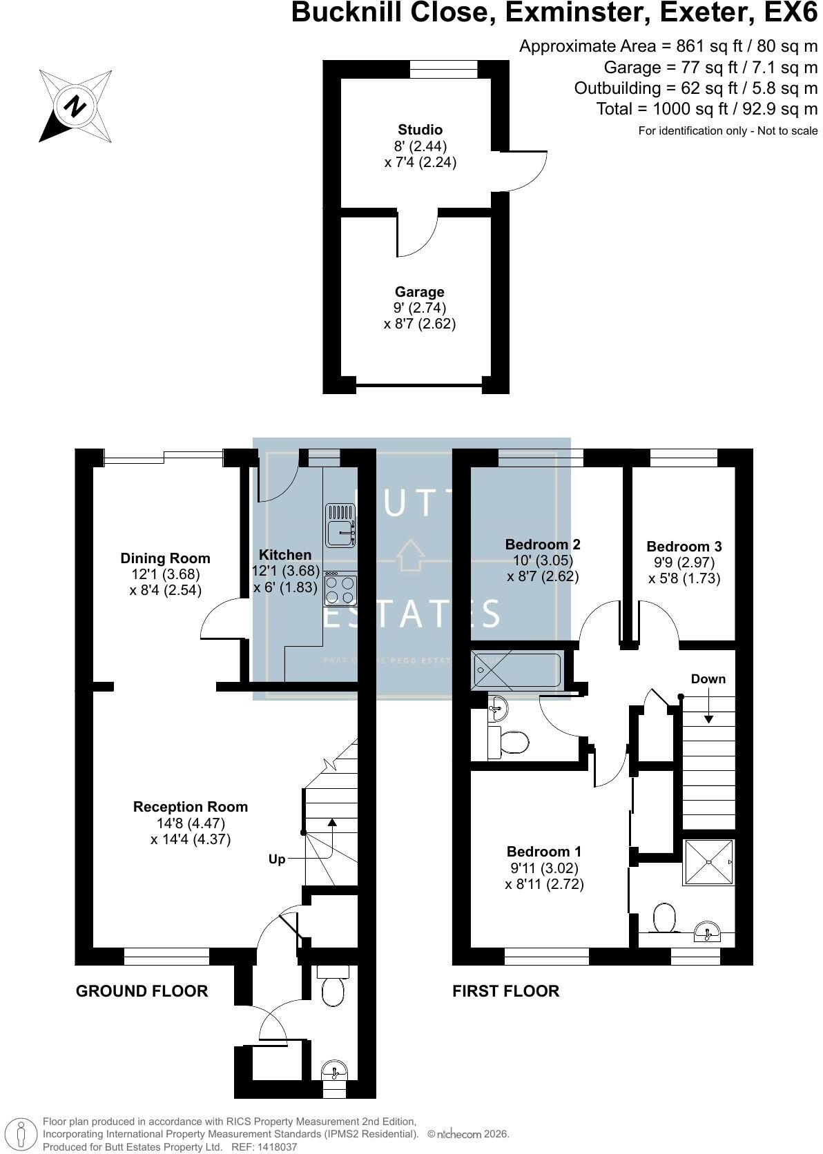 Bucknill Close, Exminster, Exeter floorplan