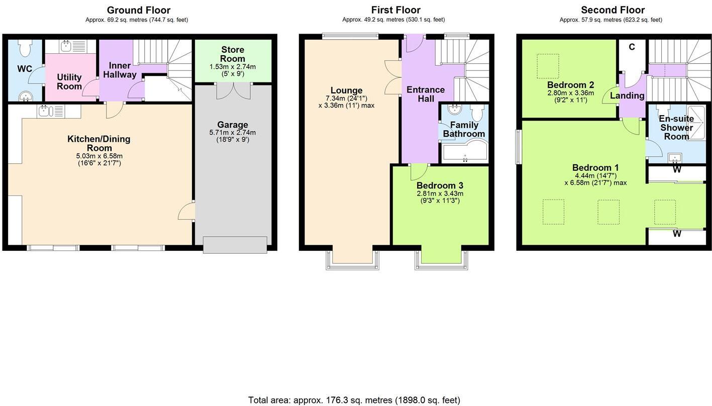 Percival Cottage, 32A Gilling Road, Richmond floorplan