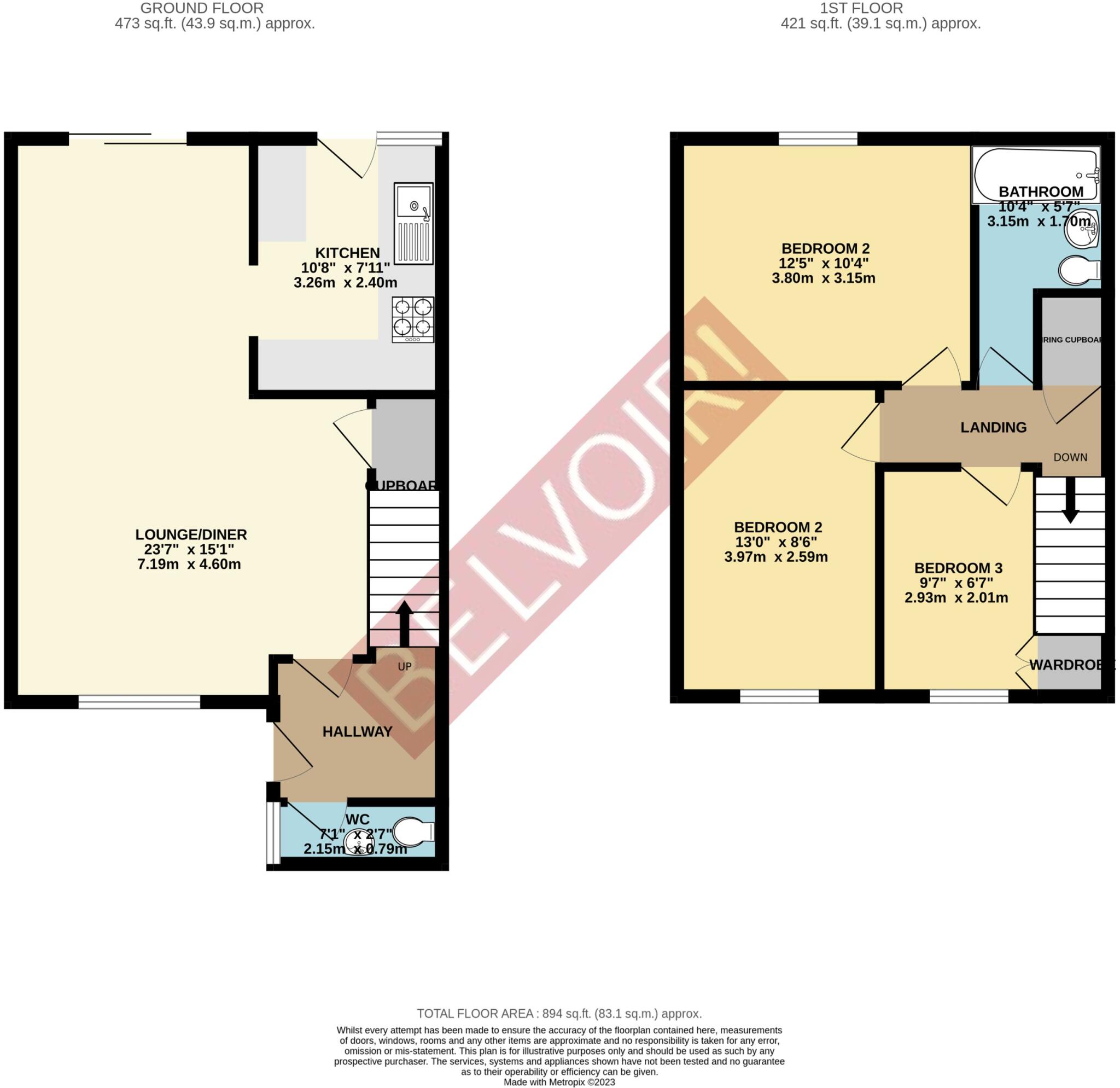 Welbourne Gardens, Bedford, MK42 floorplan