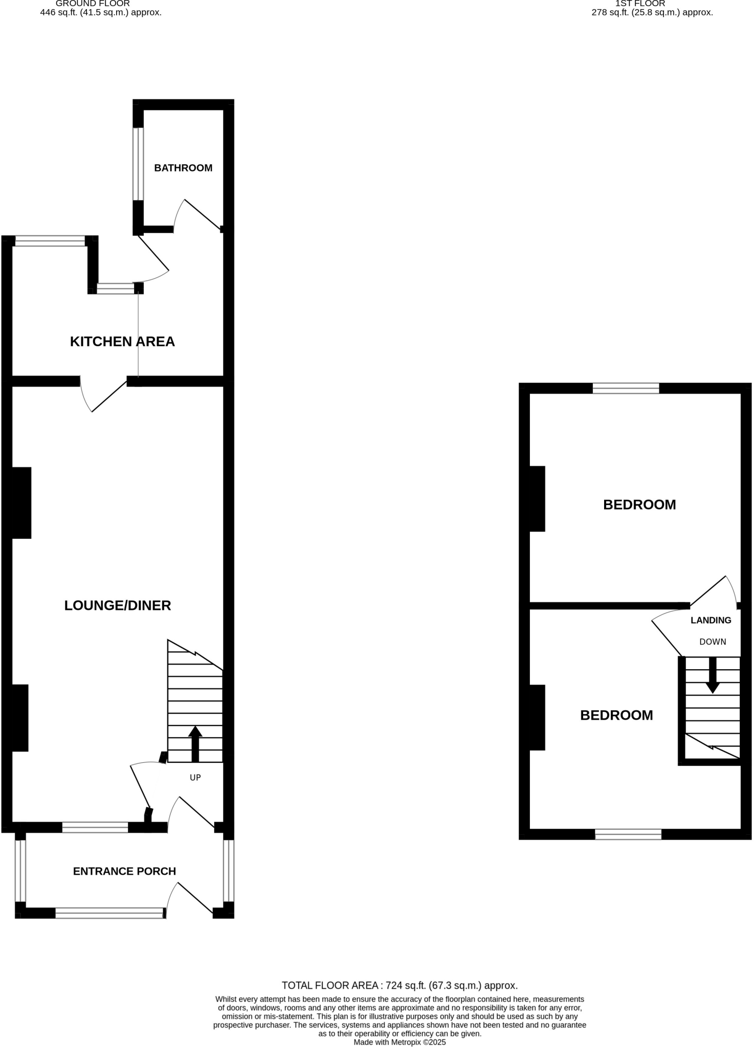Heol Llewelyn, Coedpoeth floorplan