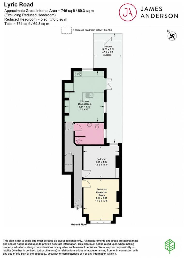 Lyric Road, Barnes, London, SW13 floorplan