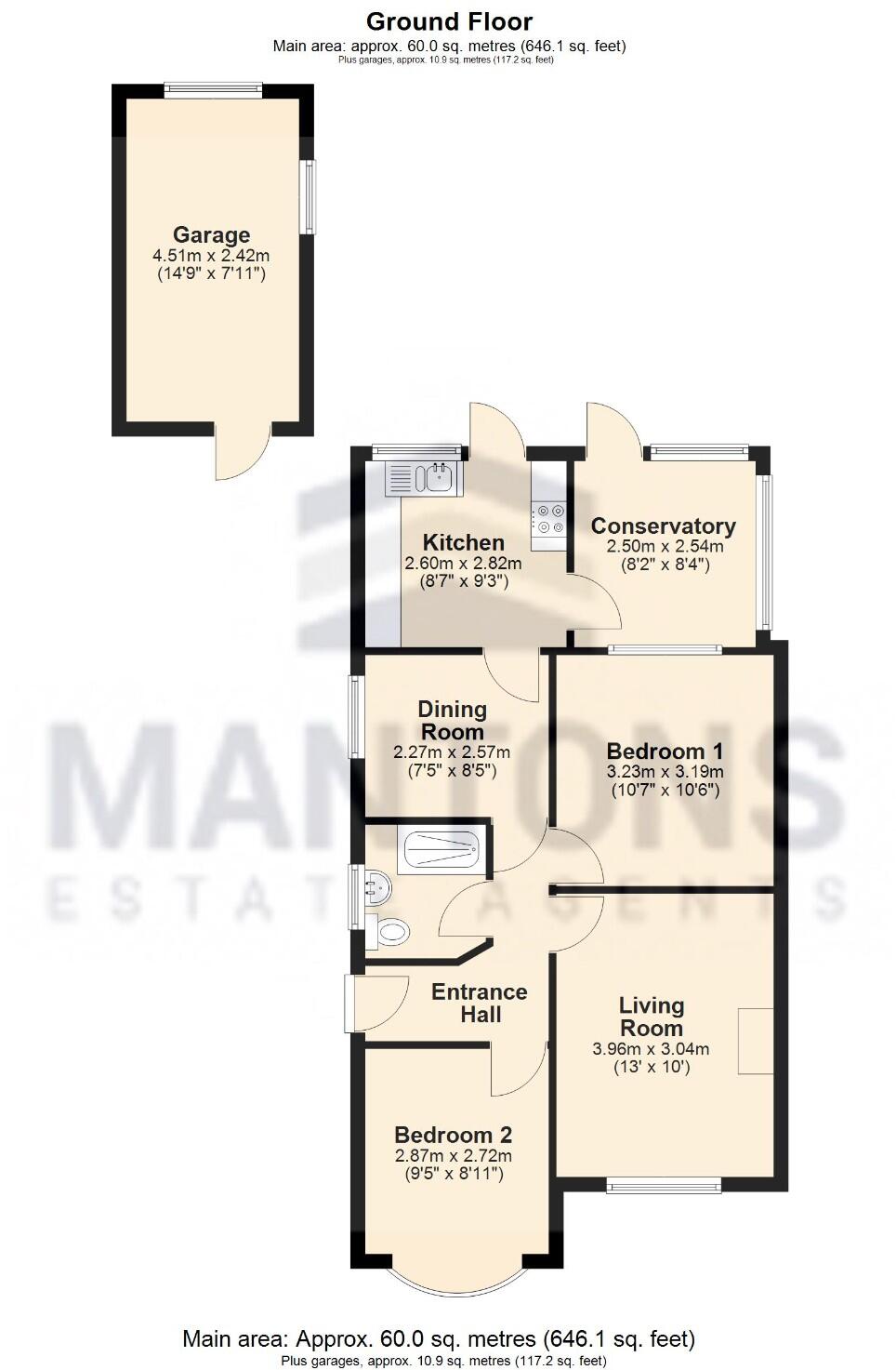 Hathaway Close, Luton, Bedfordshire, LU4 0HU floorplan