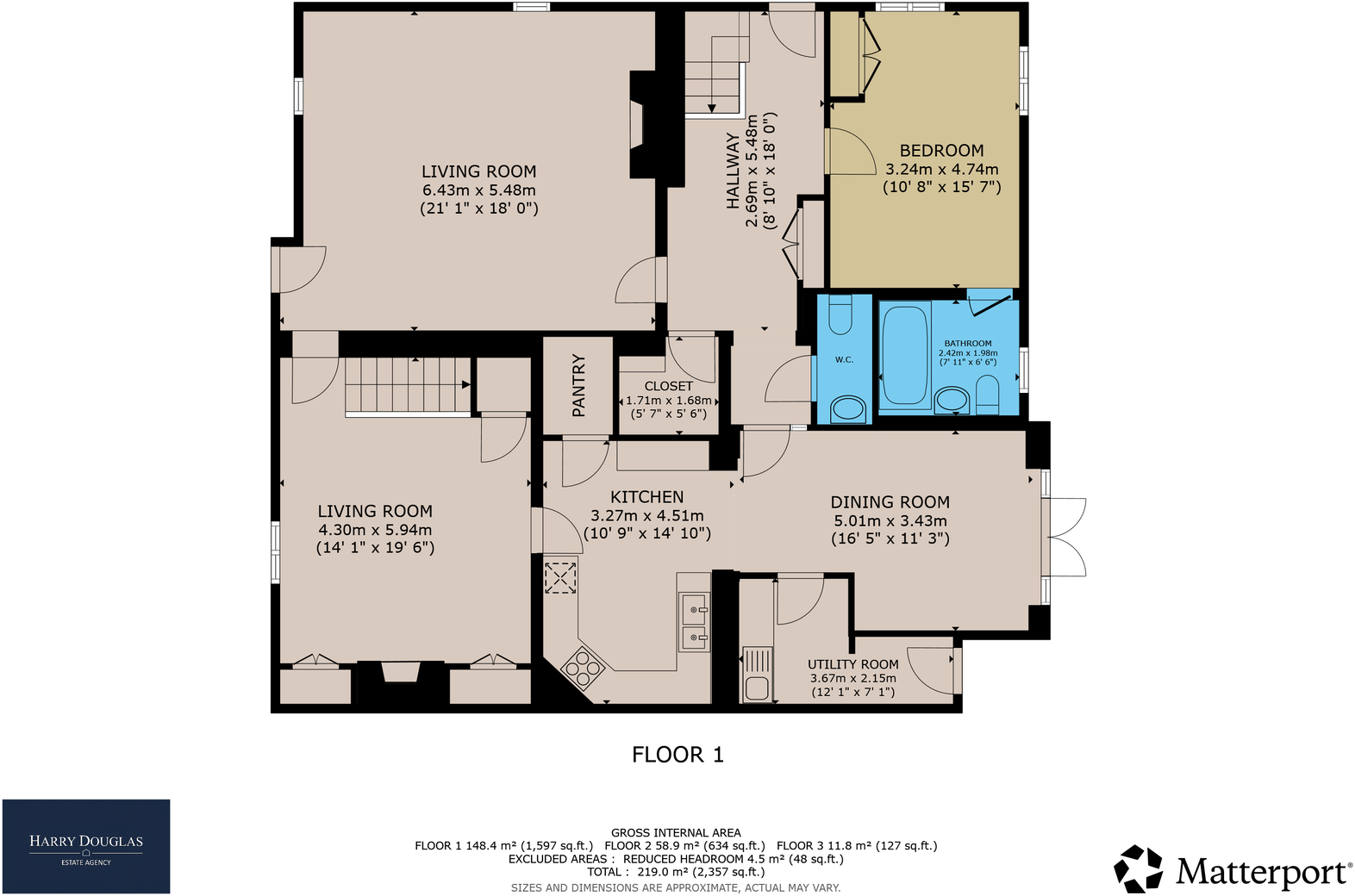 Newcastle Road, Corbridge floorplan