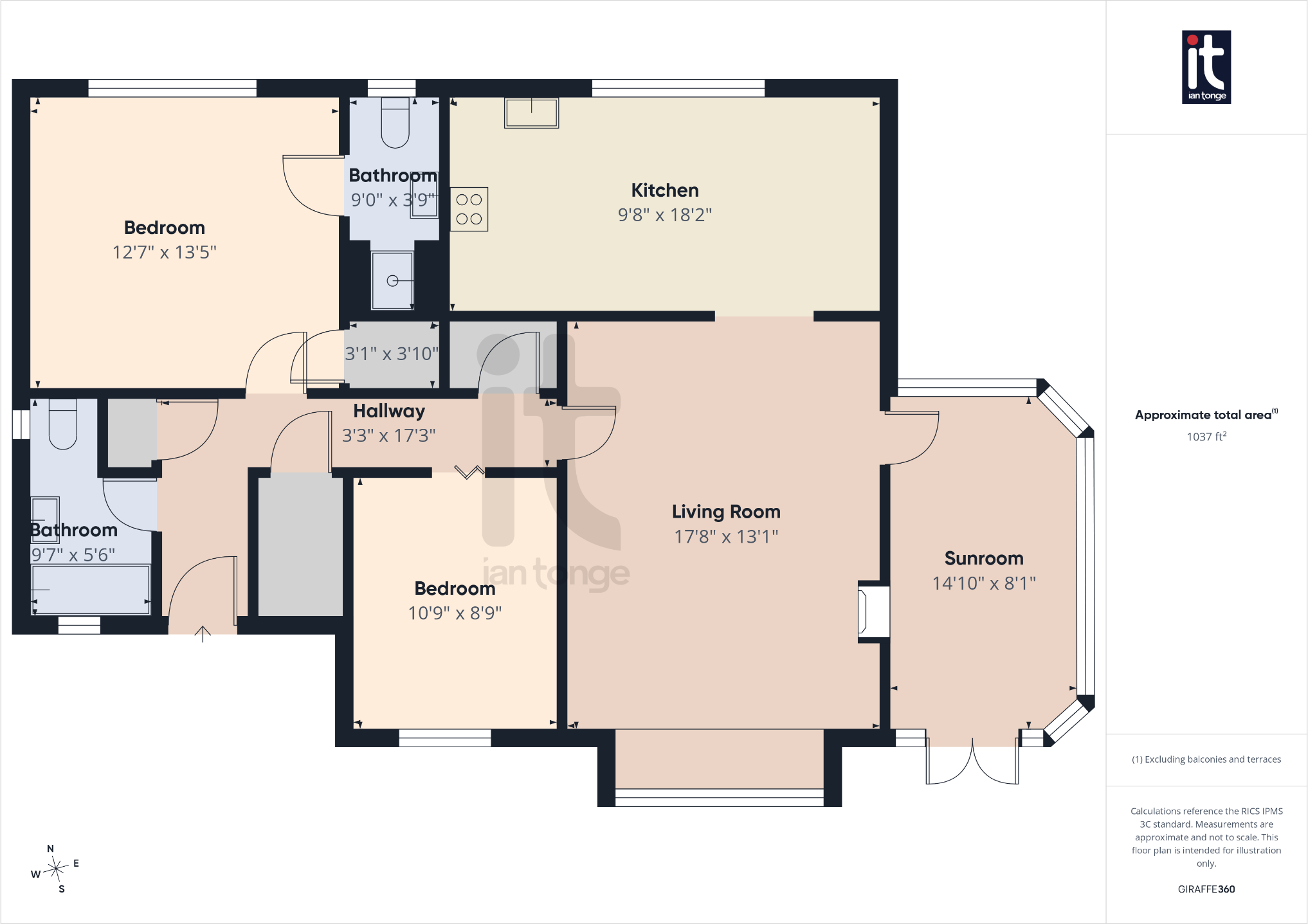 Flat 1 Red Lodge 23, Buxton Road West, Disley, SK12 floorplan