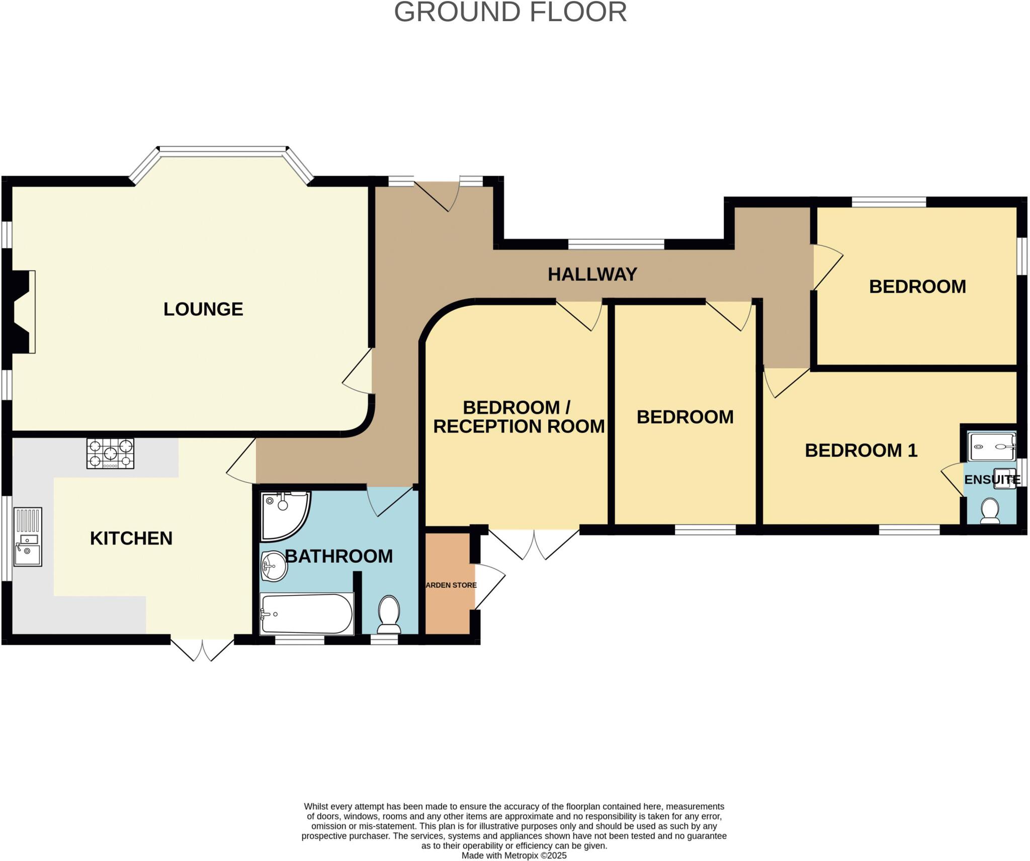 Ebdon Road, Weston-Super-Mare - NO ONWARD CHAIN floorplan