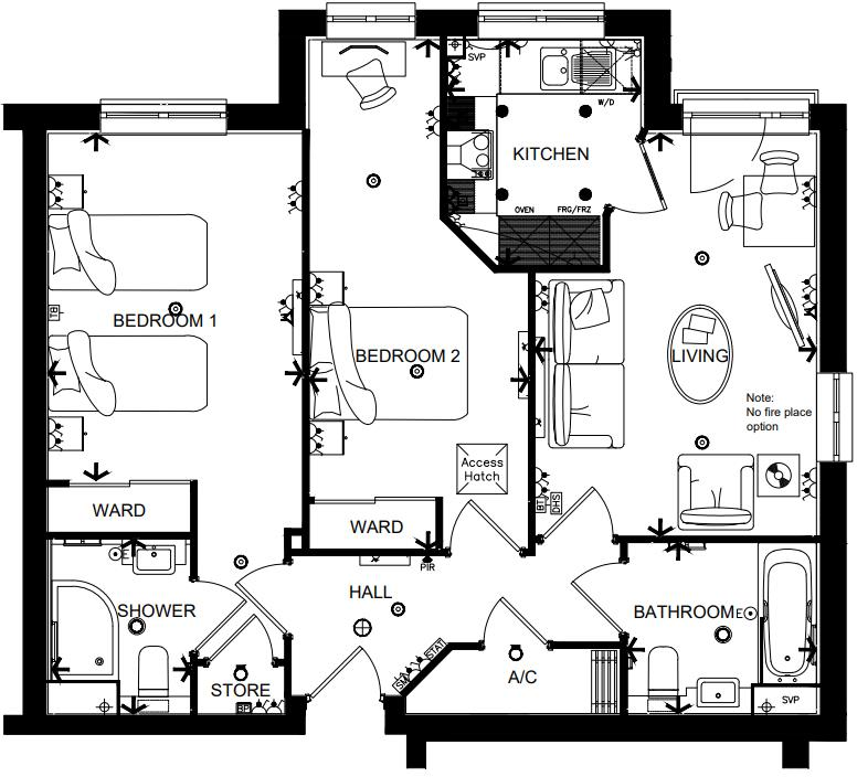Beeches Lodge, Burnham, Buckinghamshire floorplan