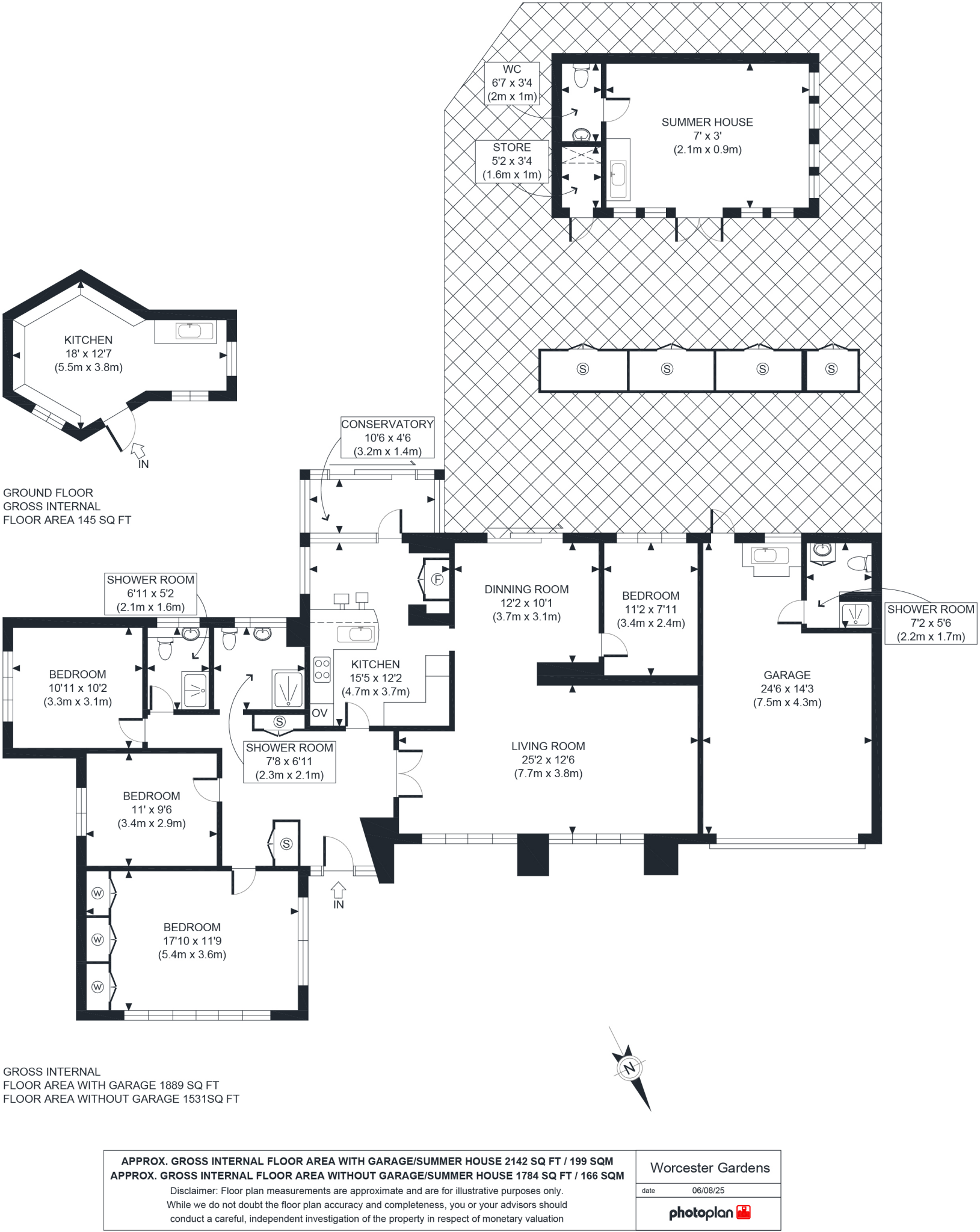 Worcester Gardens, Worcester Park, KT4 floorplan