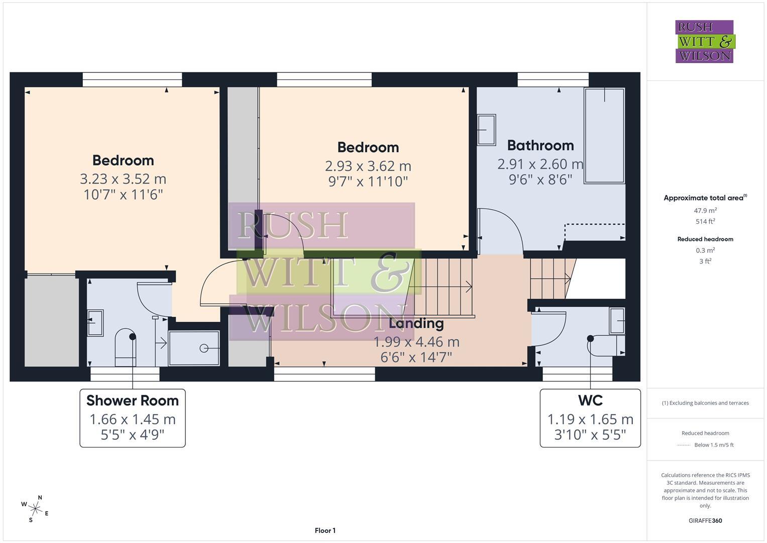 Butchers Lane, Three Oaks floorplan