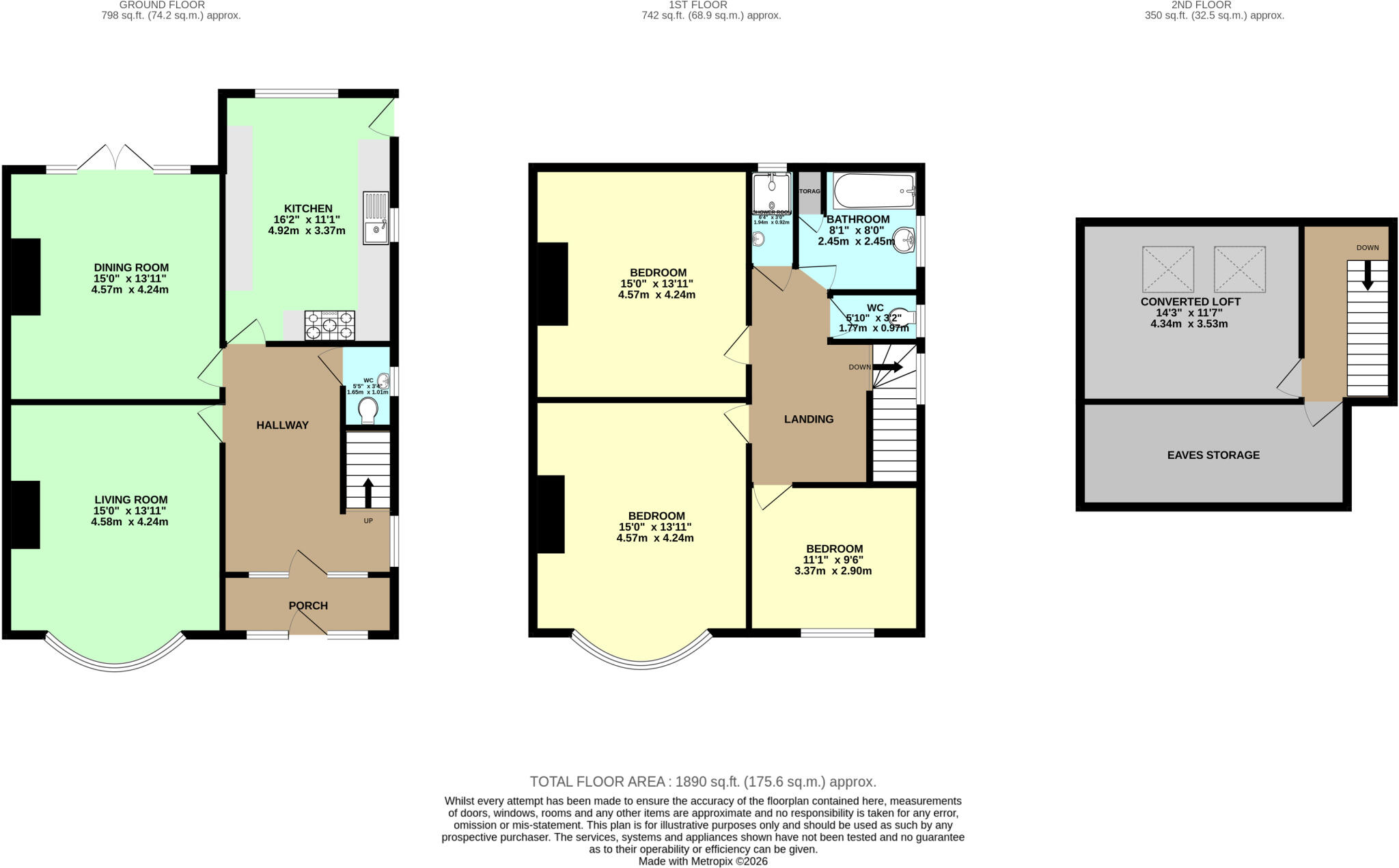 St. Annes Road, Leeds, LS6 floorplan