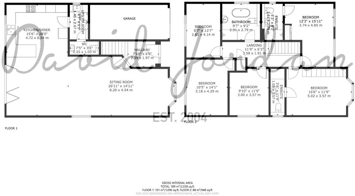 Westdown Road, Seaford floorplan