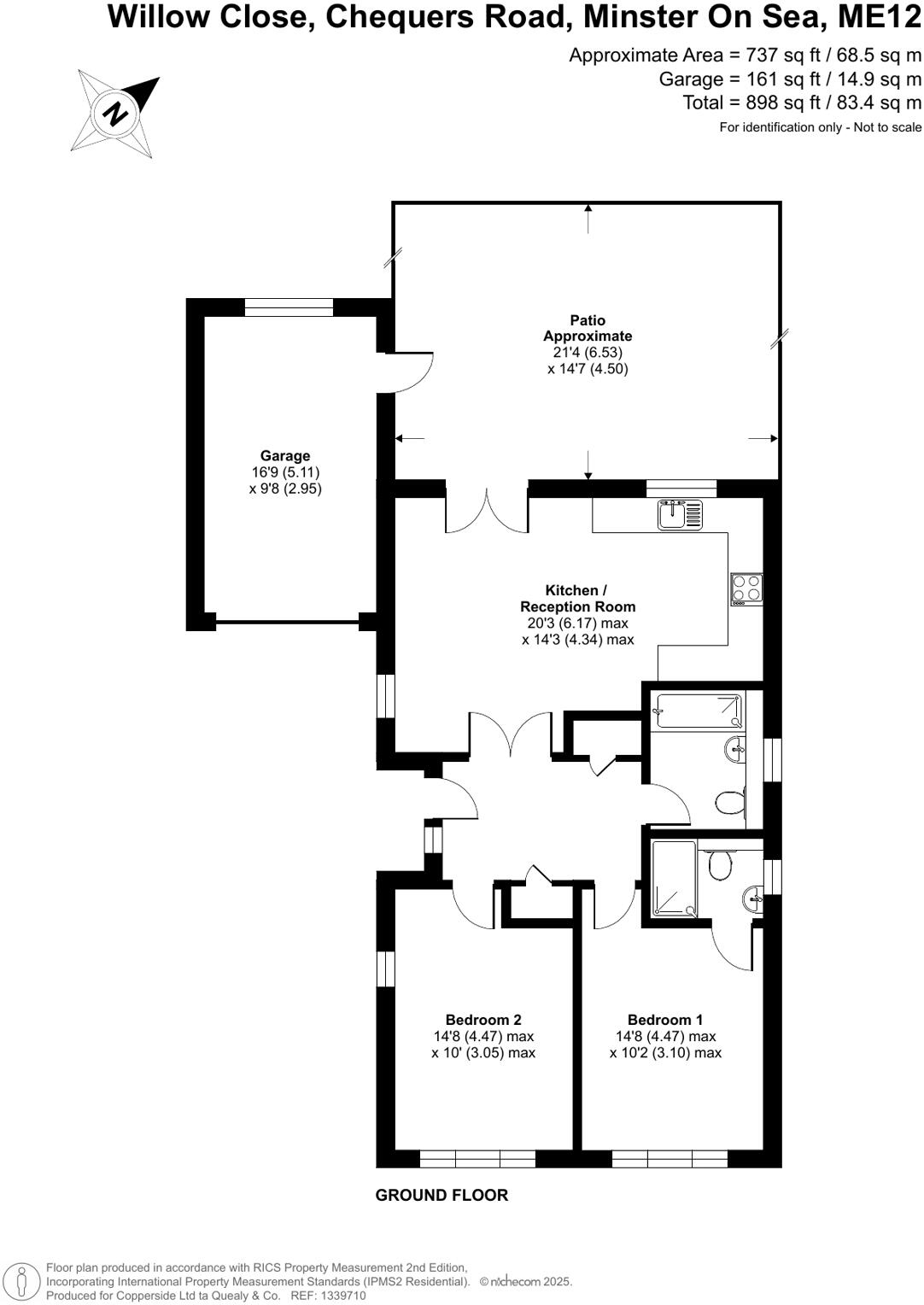 Willow Close, Chequers Road, Minster on Sea, Sheerness, ME12 floorplan