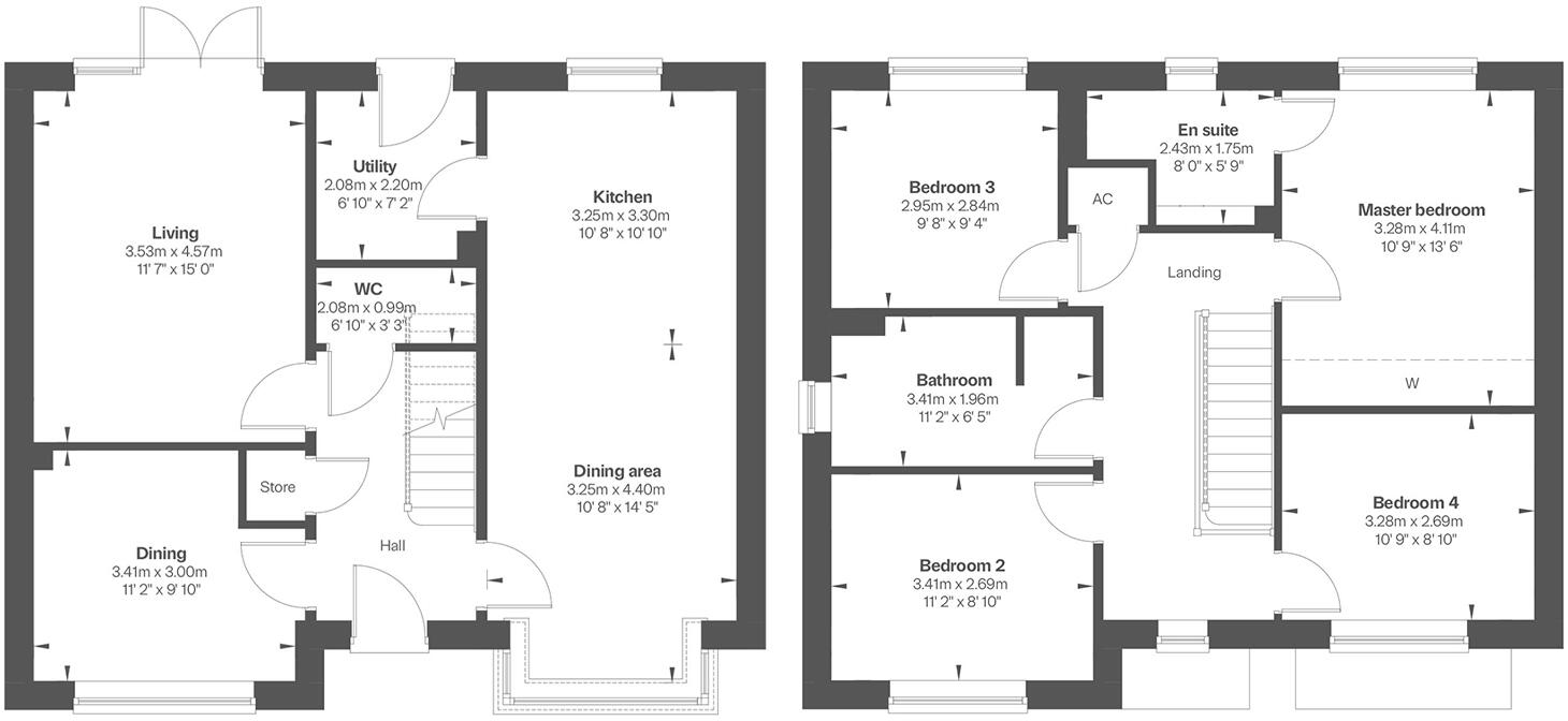 Willow Rise, Bomere Heath, Shrewsbury, Shropshire, SY4 floorplan
