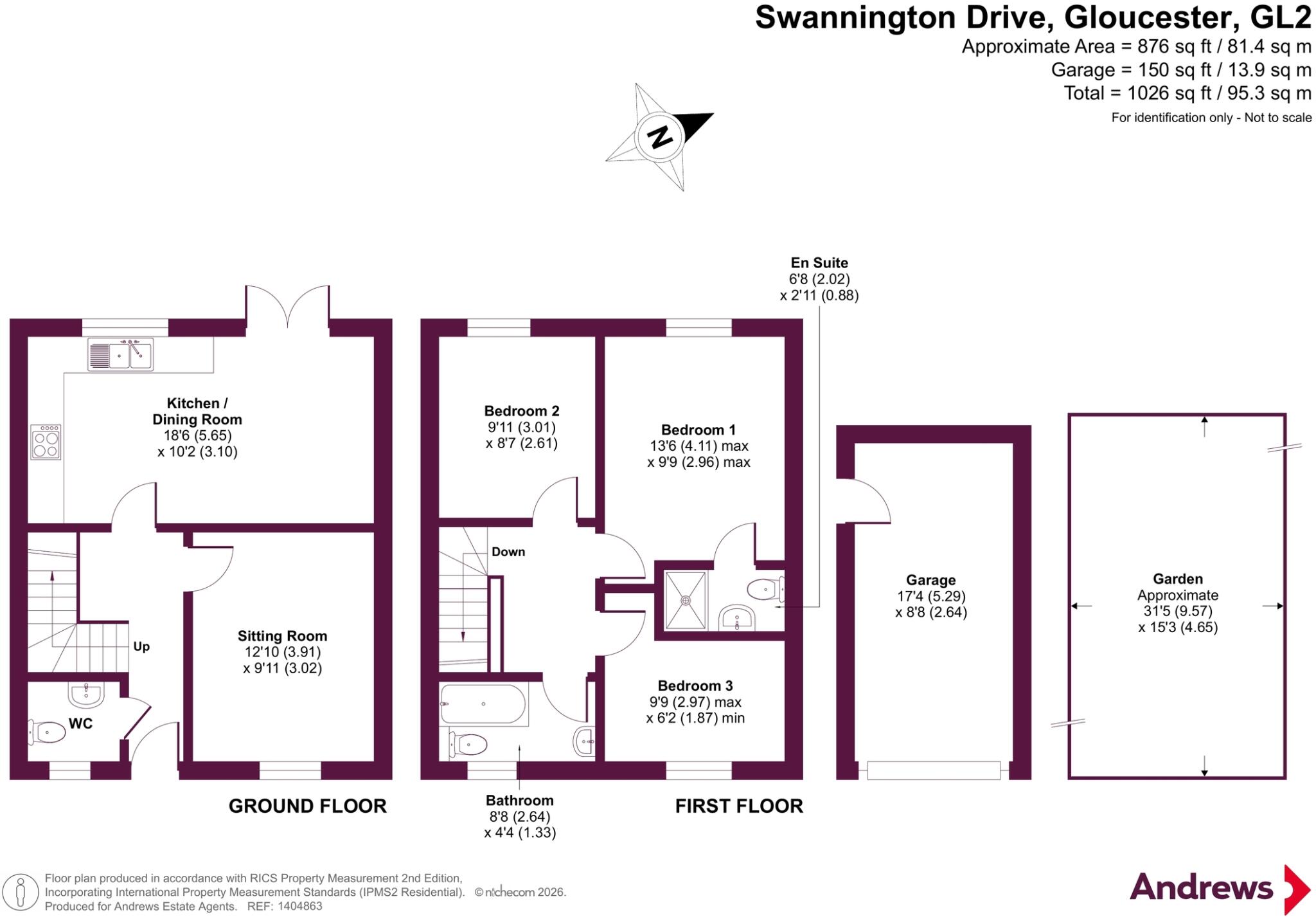 Swannington Drive Kingsway, Quedgeley, Gloucester, Gloucestershire, GL2 floorplan