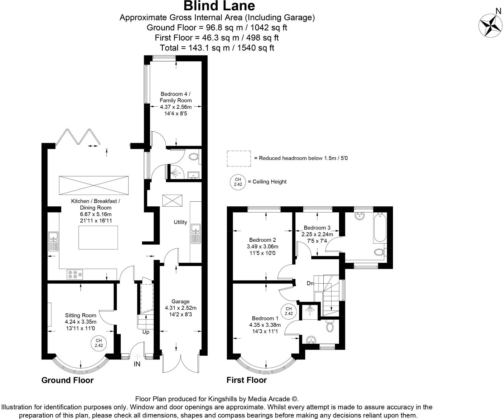 Blind Lane, Bourne End, Buckinghamshire, SL8 5TN floorplan