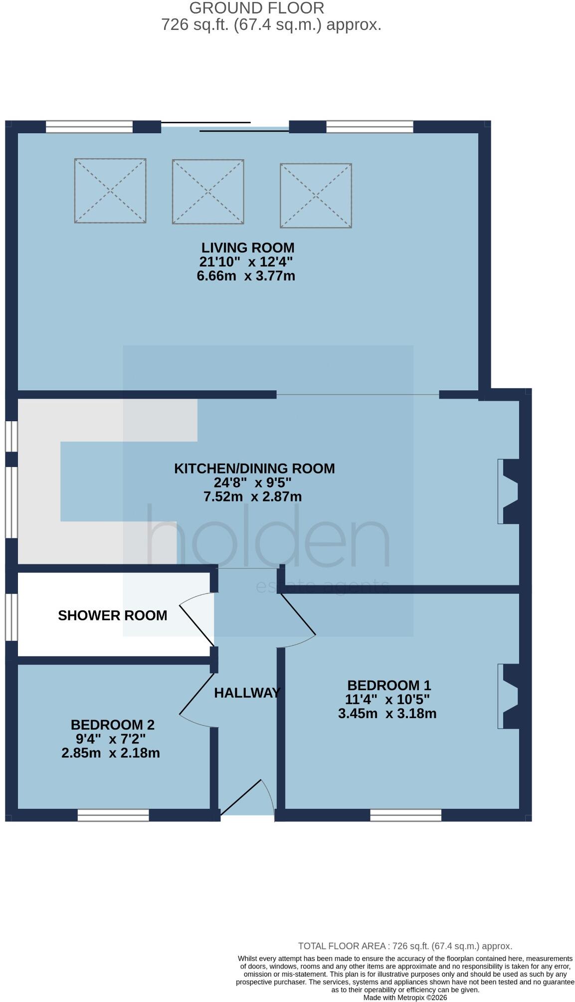 St Peters Avenue, Maldon floorplan