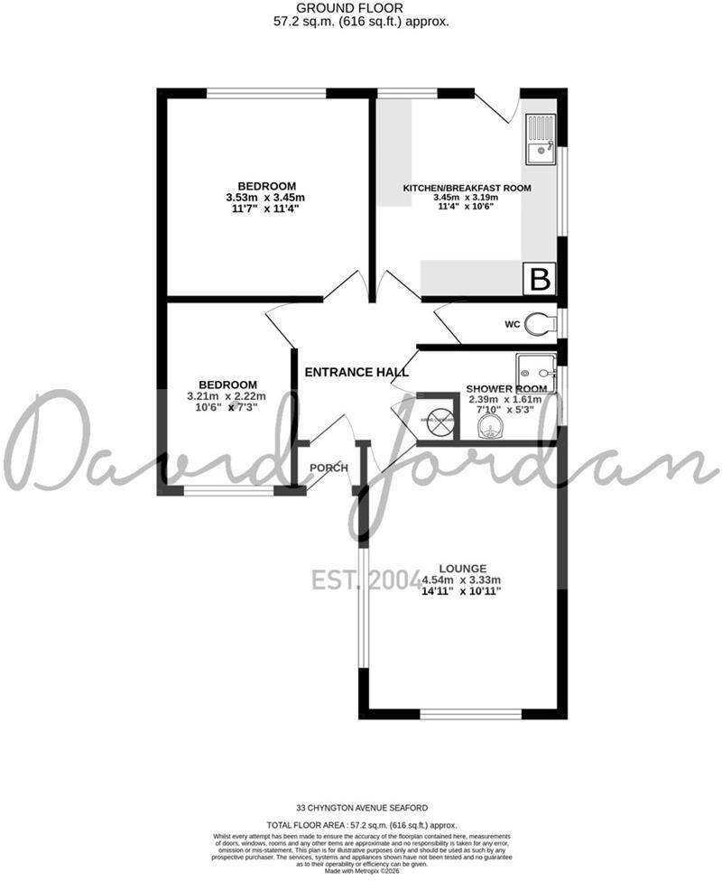 Chyngton Avenue, Seaford floorplan