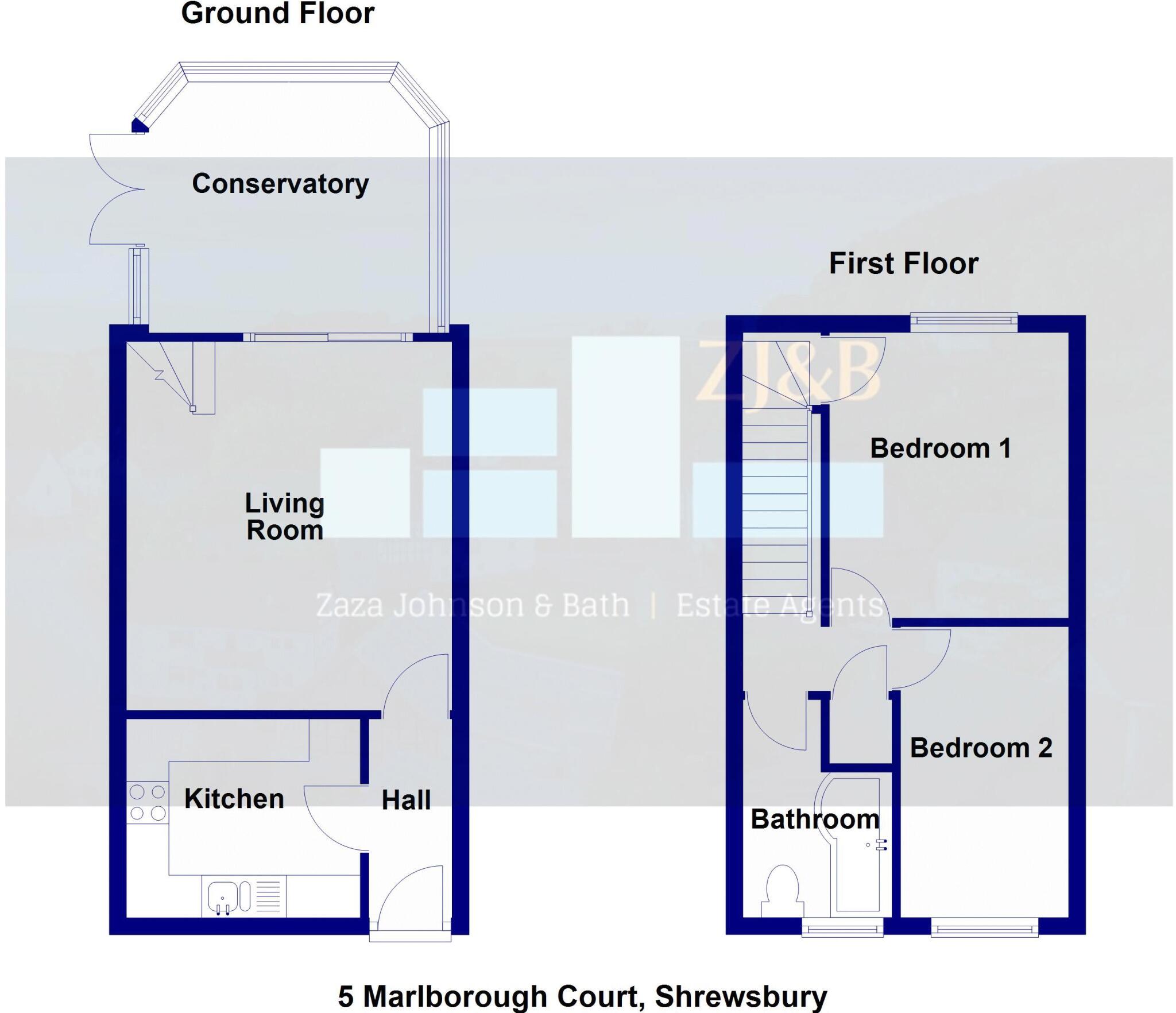 Marlborough Court, Sundorne, Shrewsbury, SY1 4SR floorplan