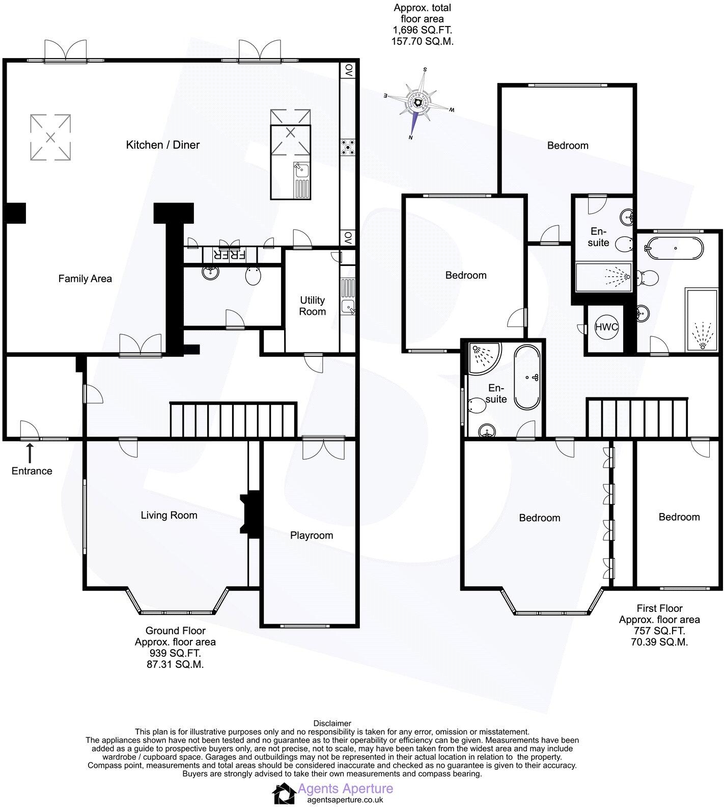 Springfield Gardens, Upminster, RM14 floorplan