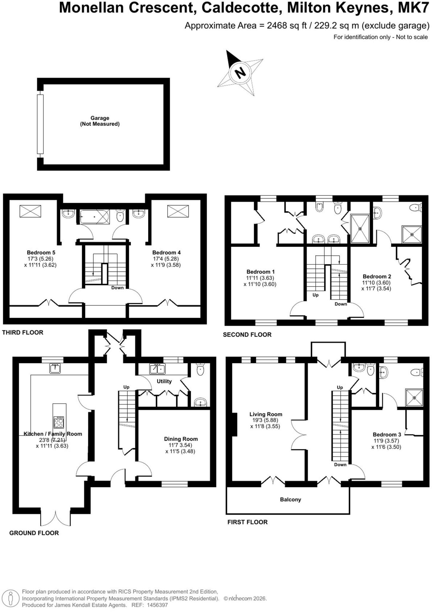 Monellan Crescent, Caldecotte, MK7 floorplan