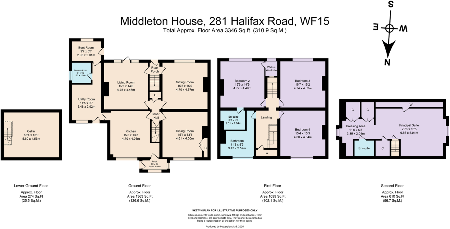 Middleton House, Halifax Road, Liversedge, WF15 floorplan