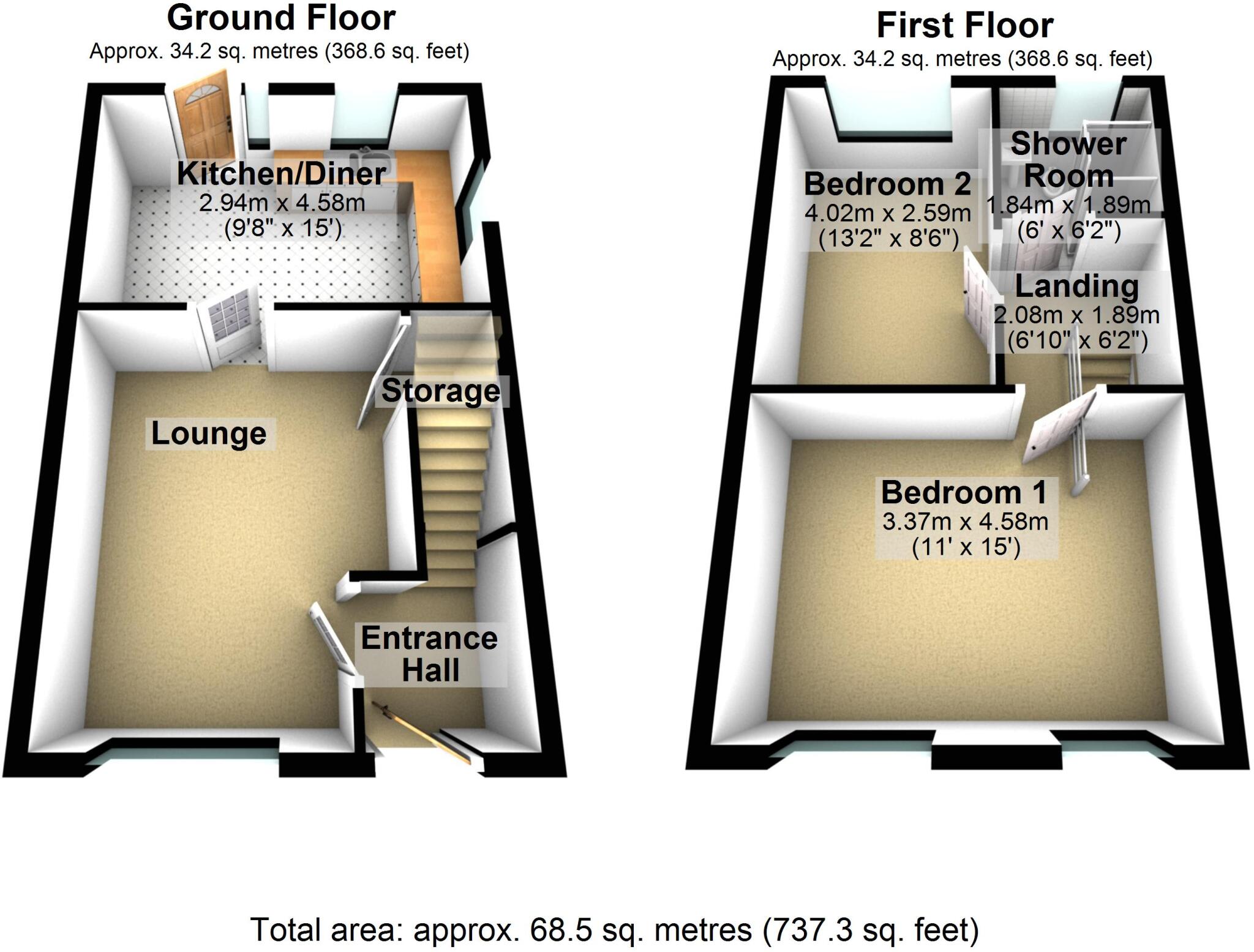 Pinbury Croft, Marston Green, Birmingham floorplan