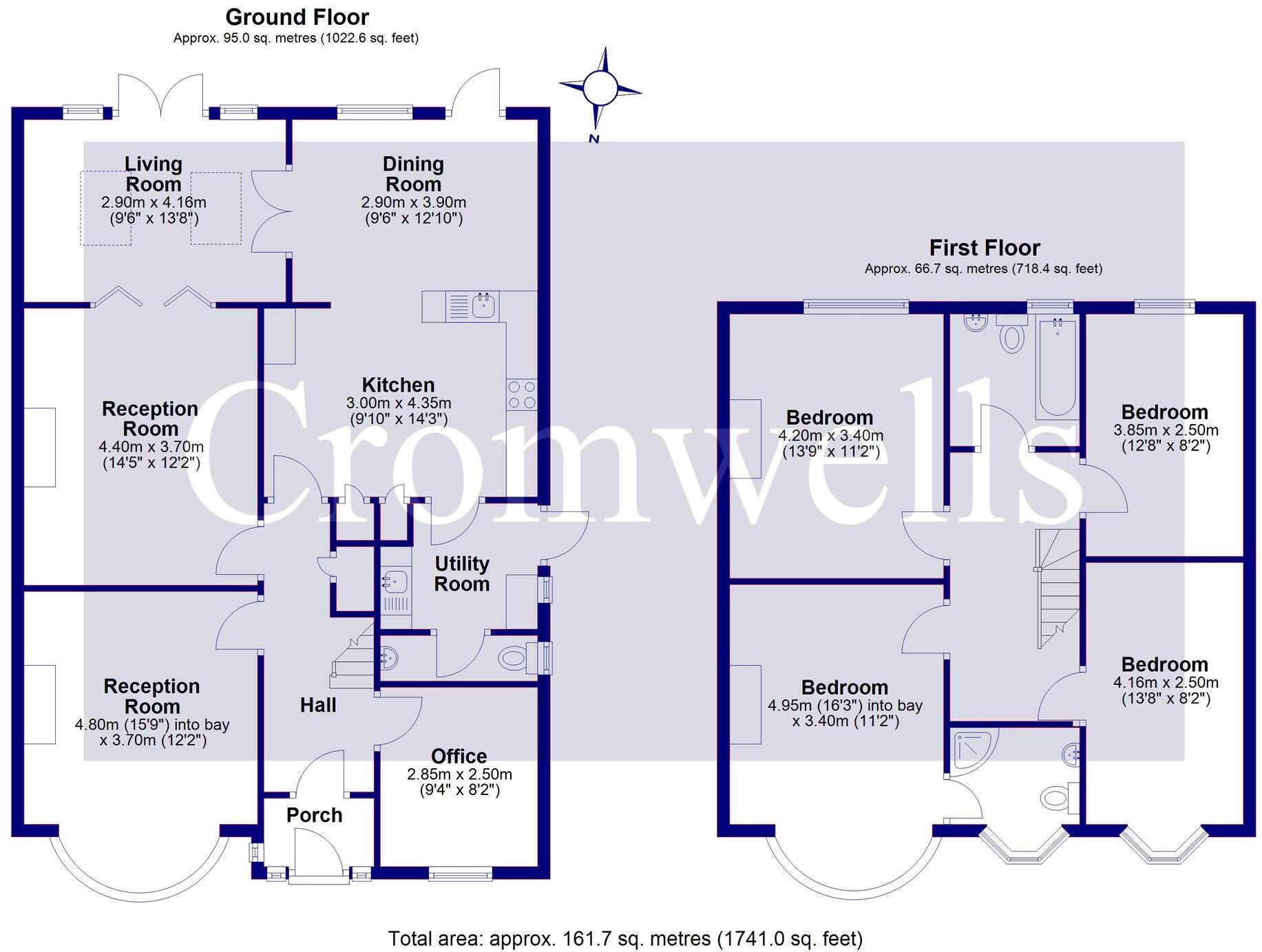 The Manor Drive, Worcester Park, KT4 floorplan