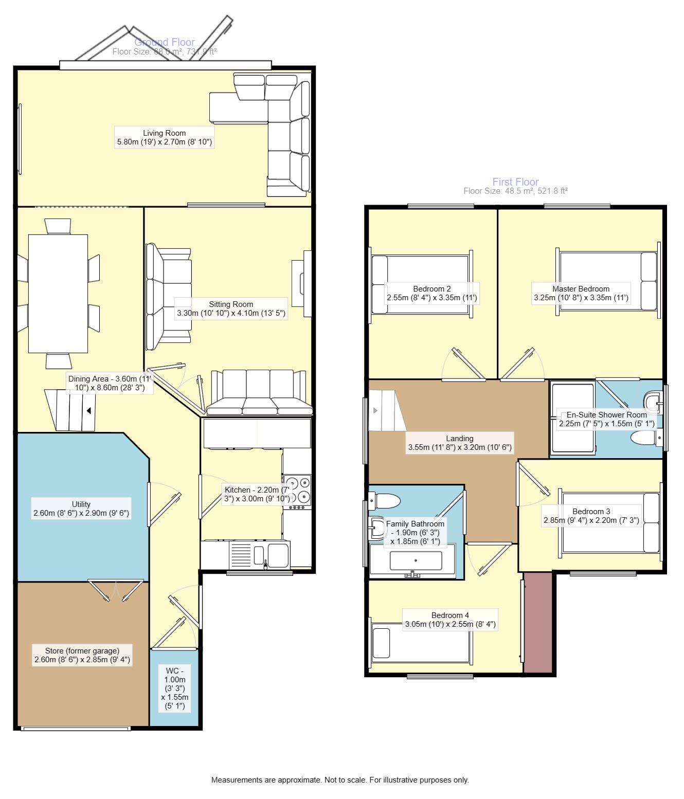 Lennox Gardens, Leeds, West Yorkshire, LS15 floorplan