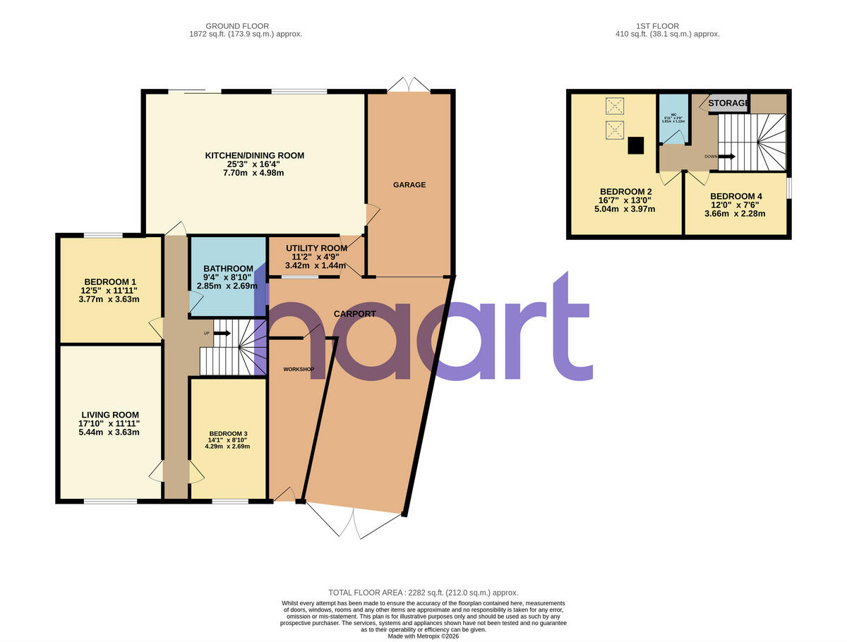 Willow Close, Eynesbury floorplan