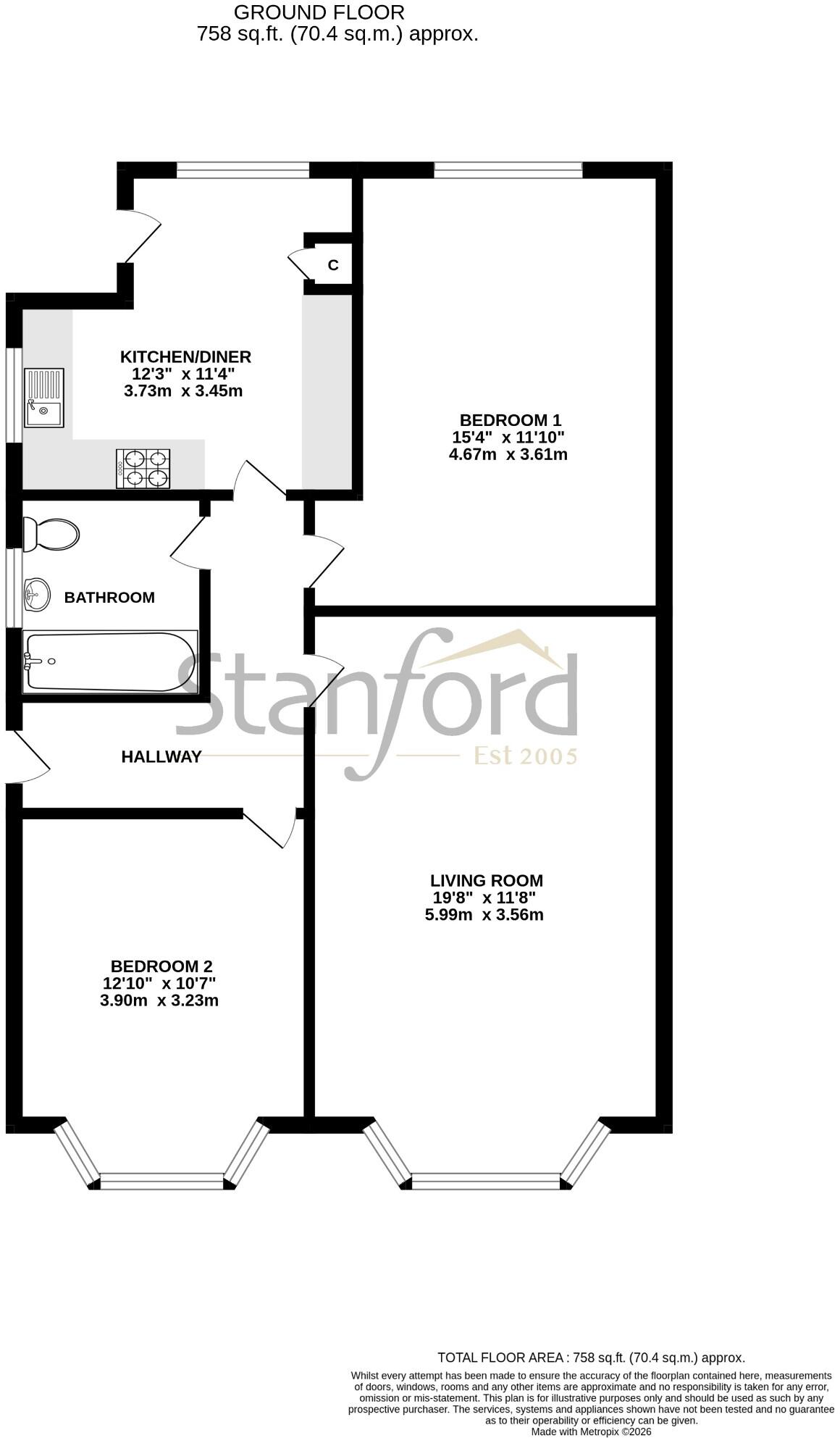 Thornhill Avenue, Southampton, Hampshire, SO19 floorplan