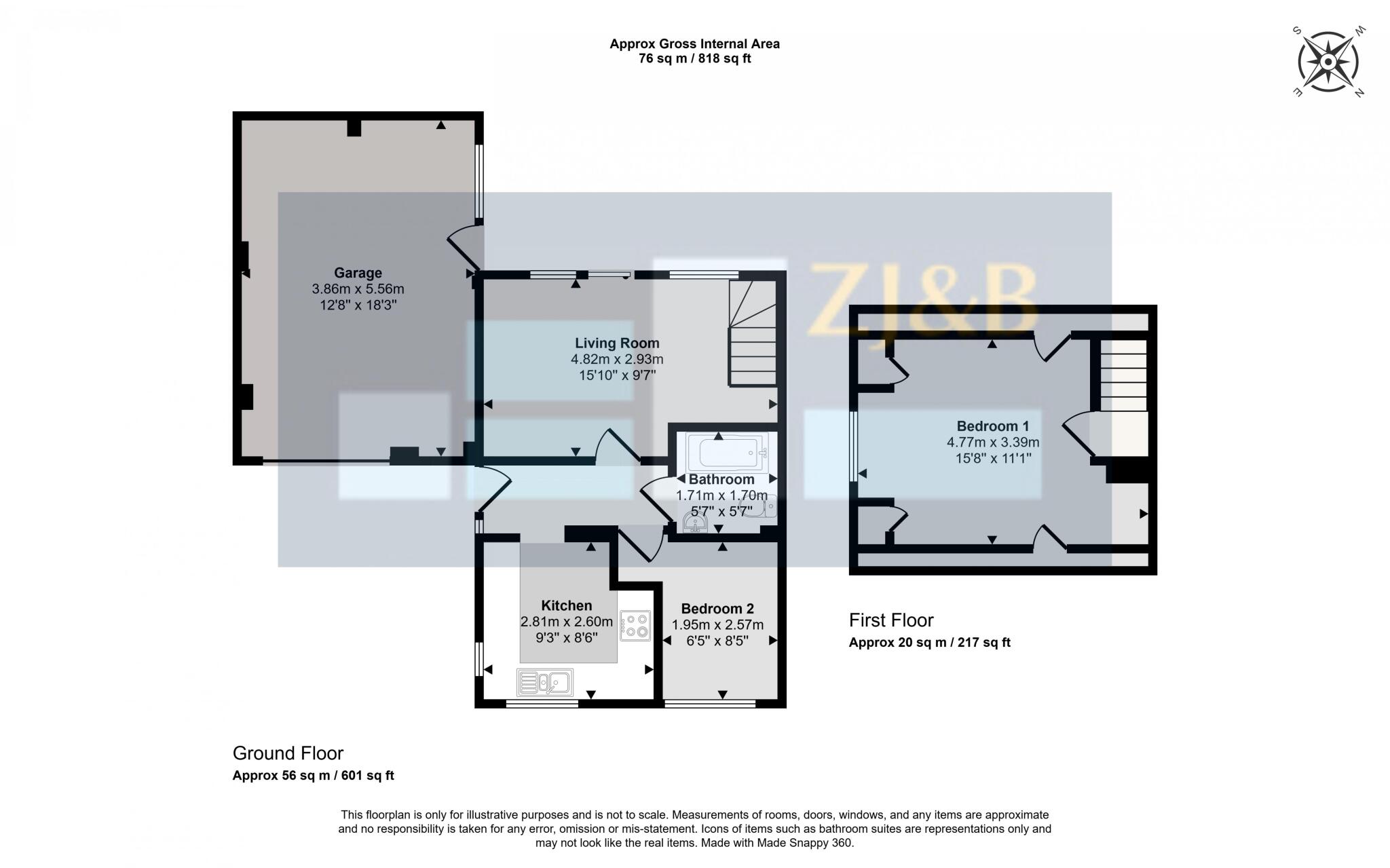 Rothley Drive, Bicton Heath, Shrewsbury, Shropshire, SY3 5BB floorplan