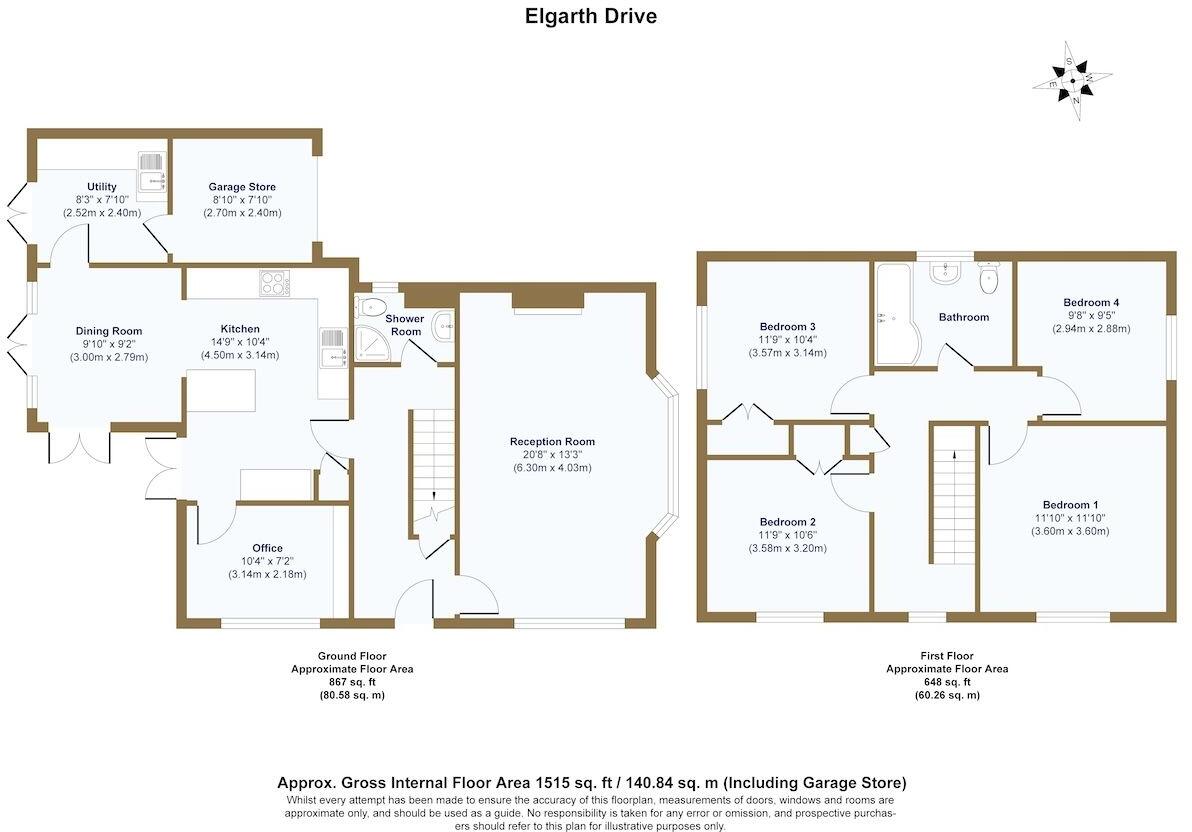 Nash Grove Lane ~ Elgarth Drive, Finchampstead floorplan