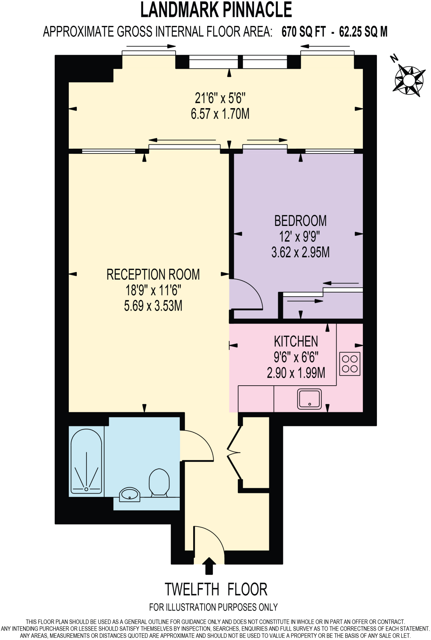 Landmark Pinnacle, Marsh Wall, London, E14 floorplan